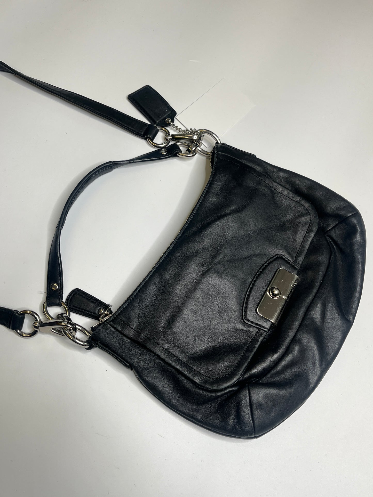 VINTAGE BLACK LEATHER COACH MINI PURSE
