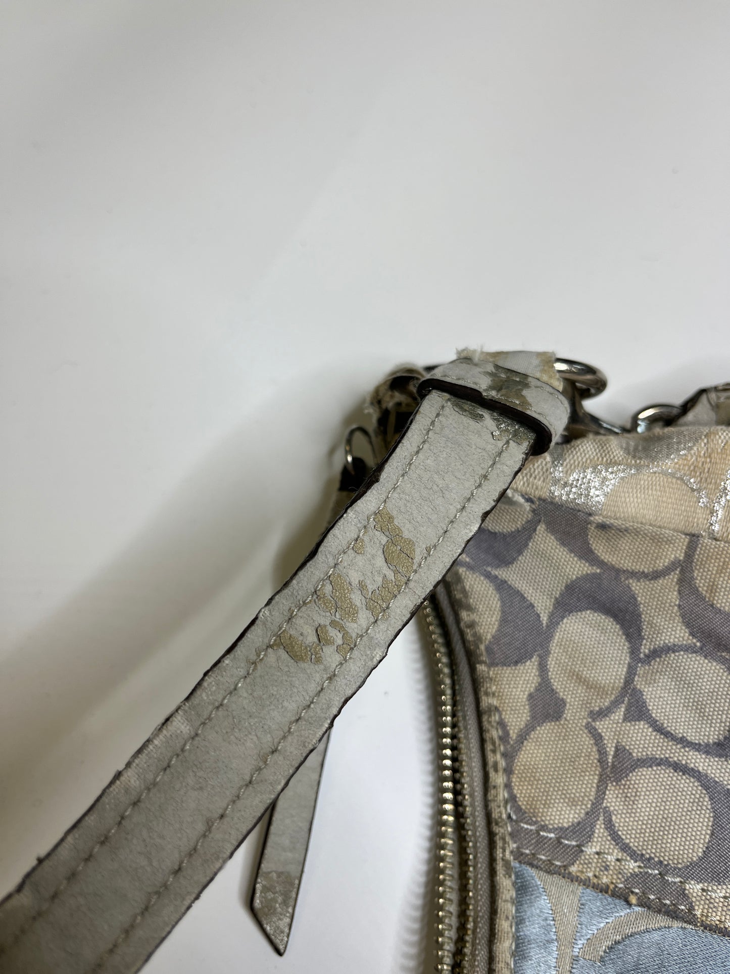 COACH MONOGRAM PURSE JEANS PATCHWORK
