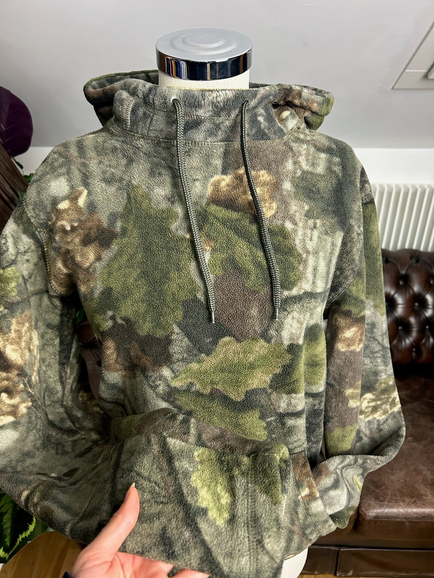 CAMO FLEECE HOODIE (M)