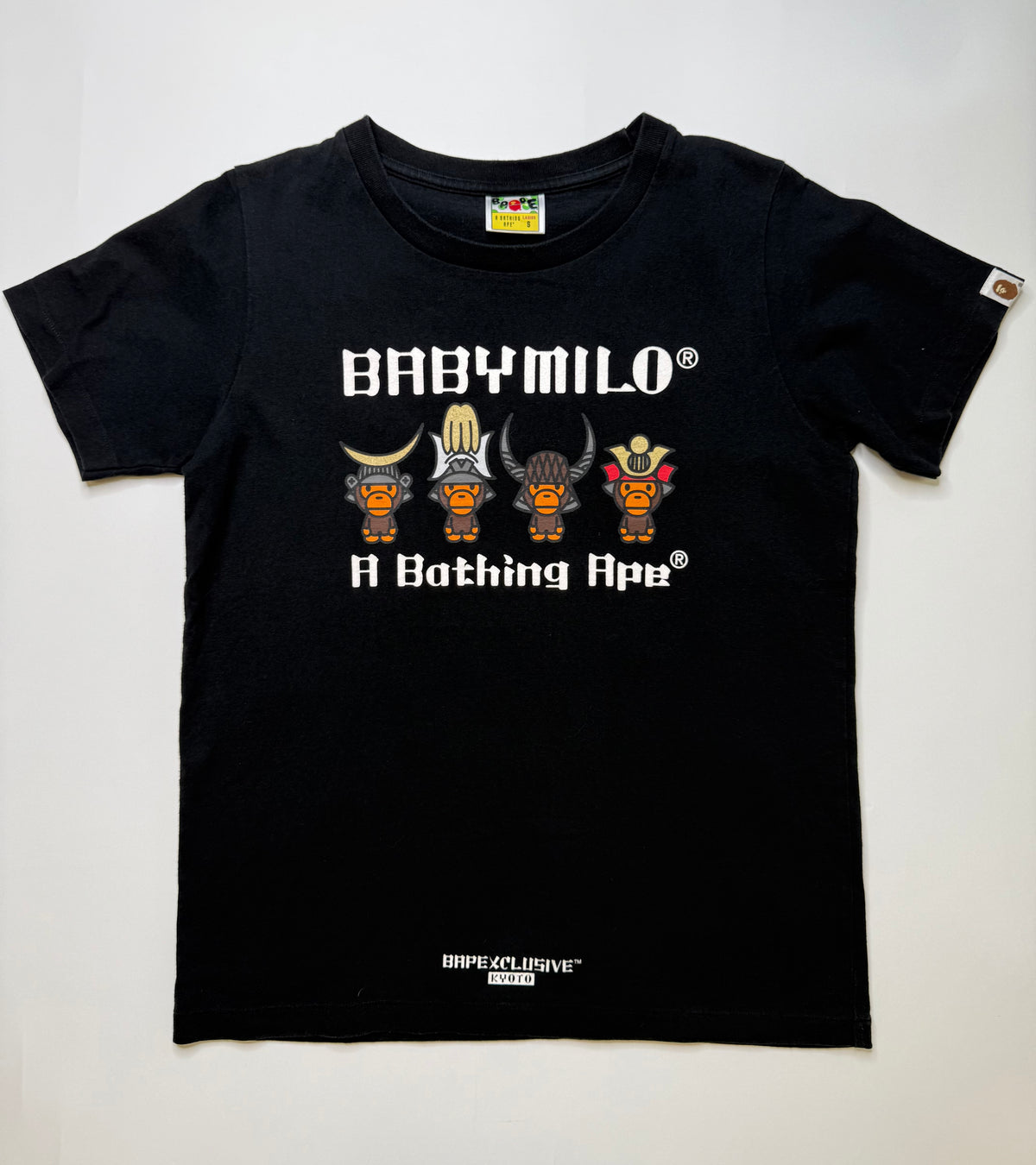 BAPE BABY MILO SAMURAI TEE – BLACK (S)