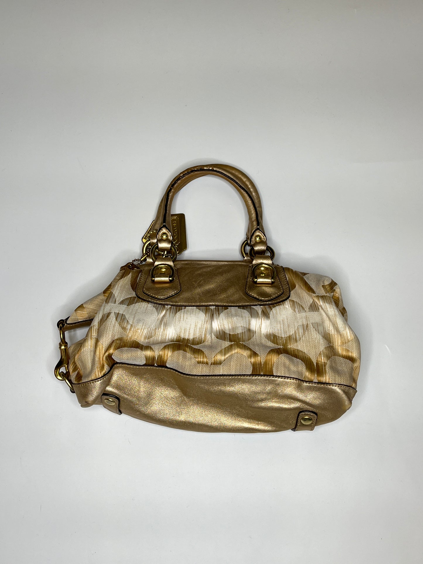 COACH MONOGRAM PURSE GOLD
