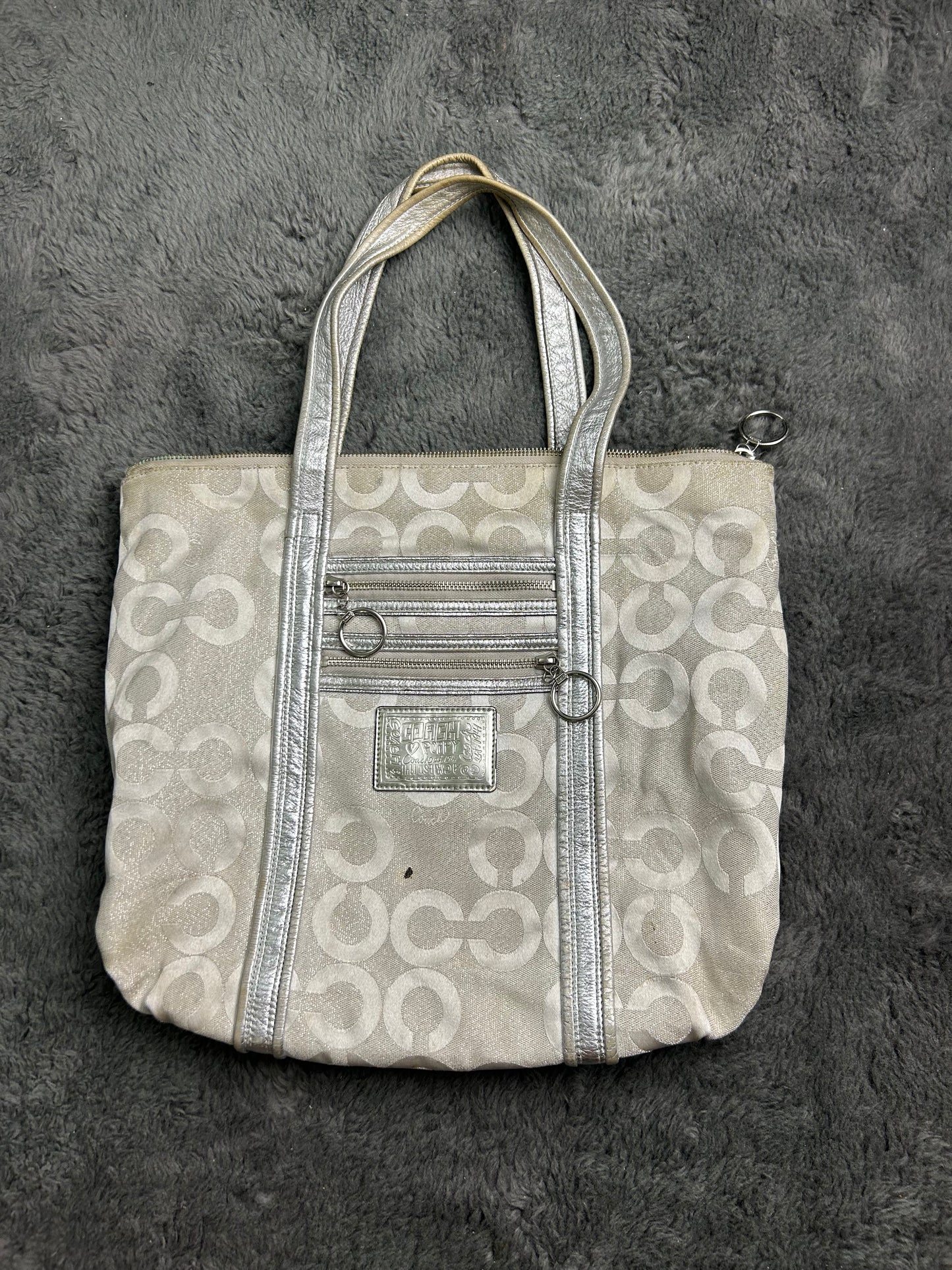 COACH BAG SILVER