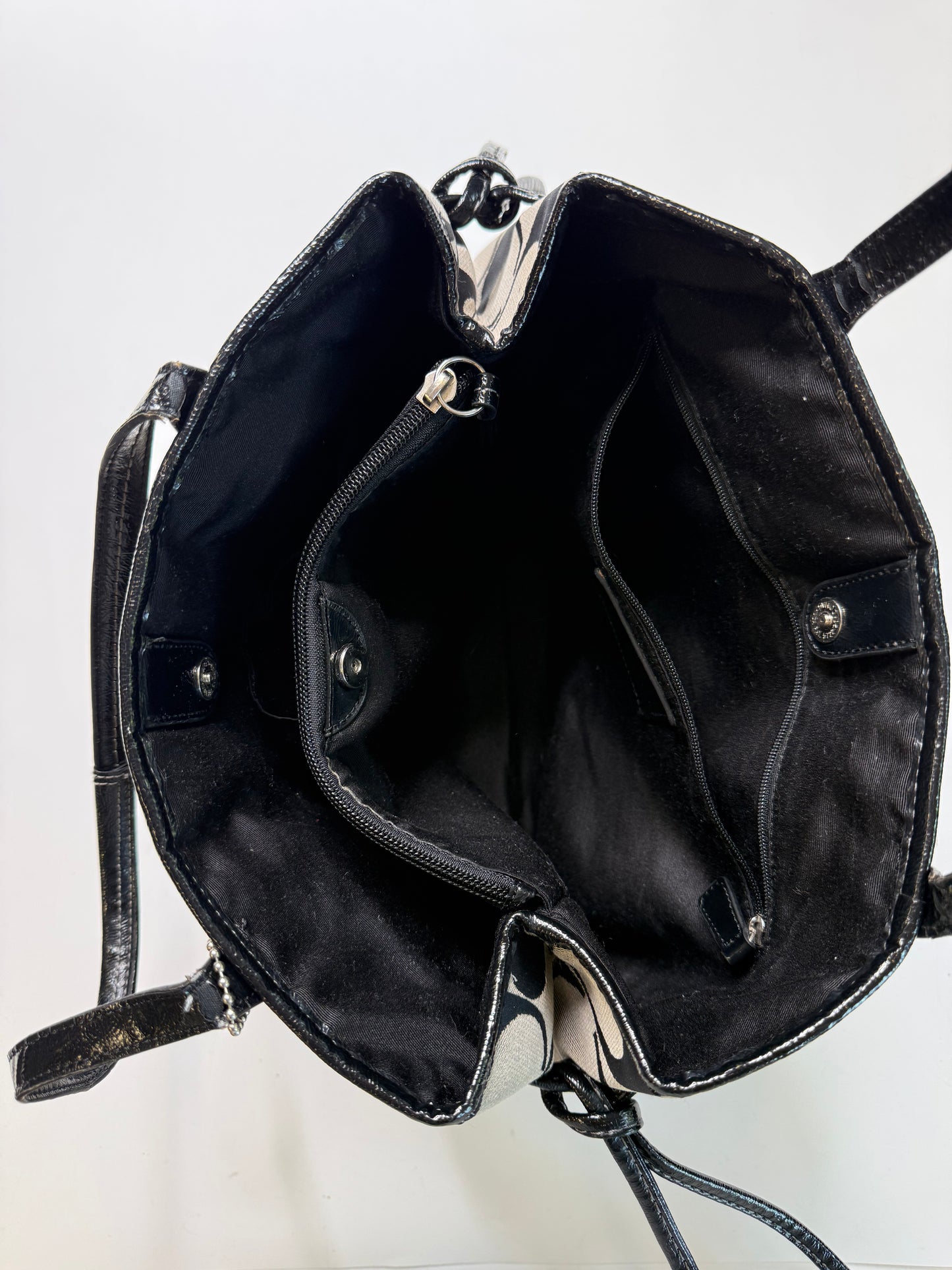 COACH VINTAGE SIGNATURE CANVAS TOTE BAG