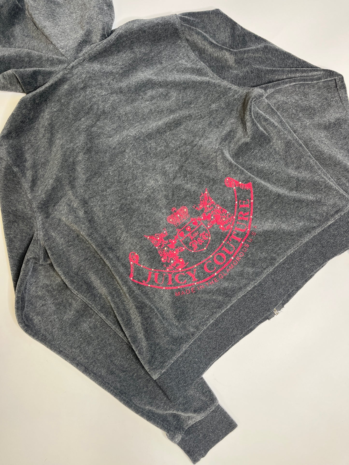 JUICY COUTURE ZIPPER GREY 2000s (M)