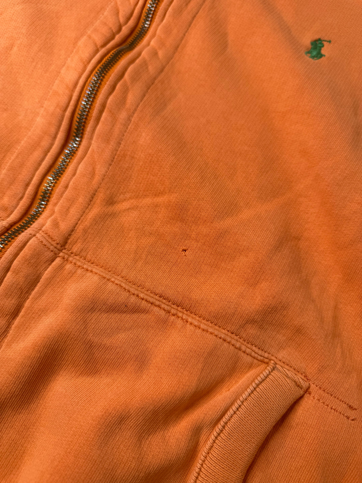 RALPH LAUREN ZIP HOODIE ORANGE (XL)