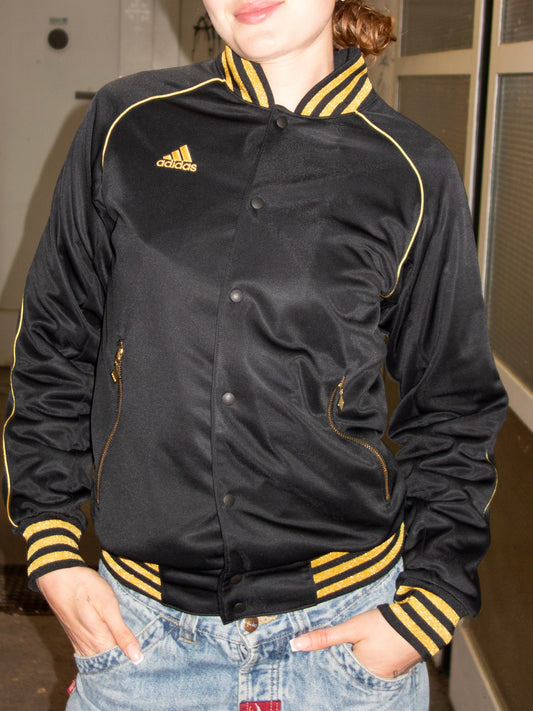 2000s VINTAGE GOLD ADIDAS ZIPPER (S)