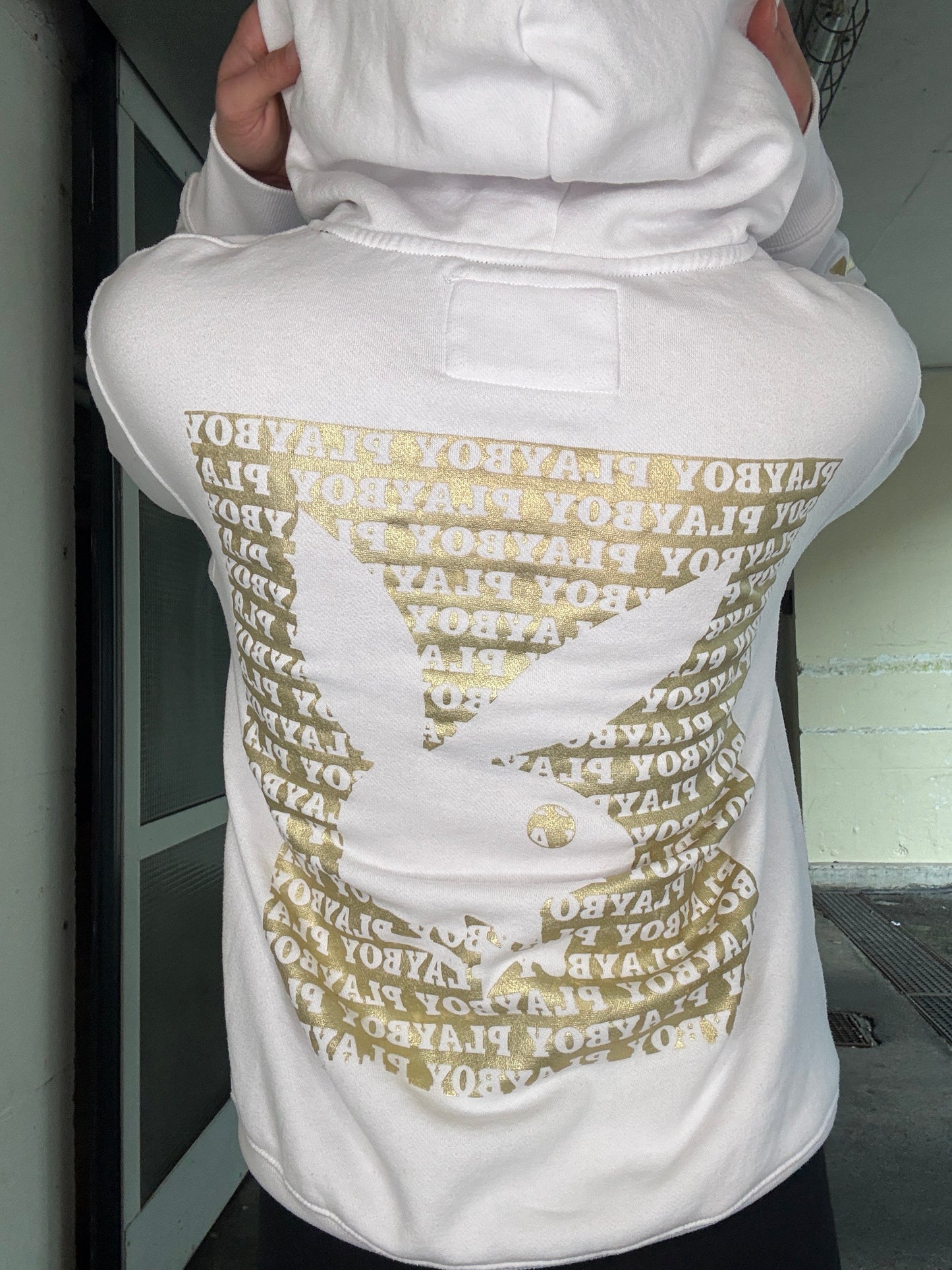 PLAYBOY VINTAGE GOLD FOIL LOGO HOODIE