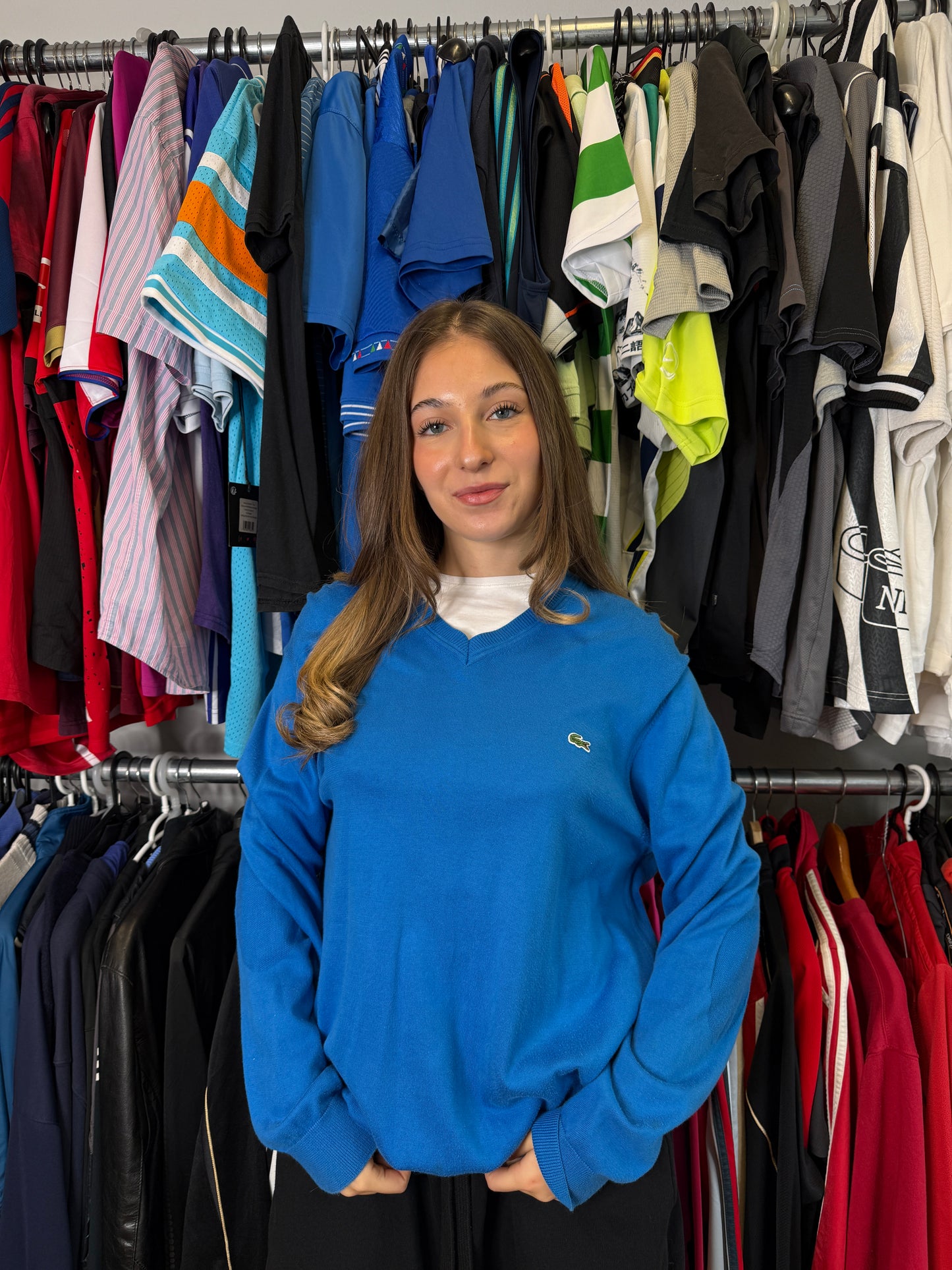 LACOSTE KNIT SWEATER (XL)