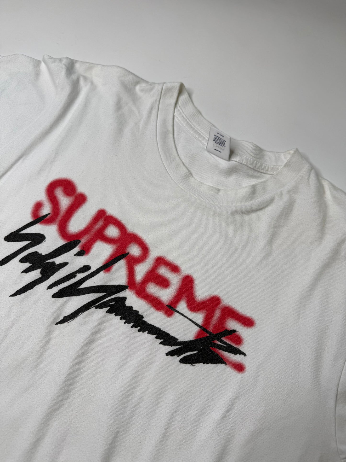 SUPREME X YOHJI YAMAMOTO TEE WHITE (M)