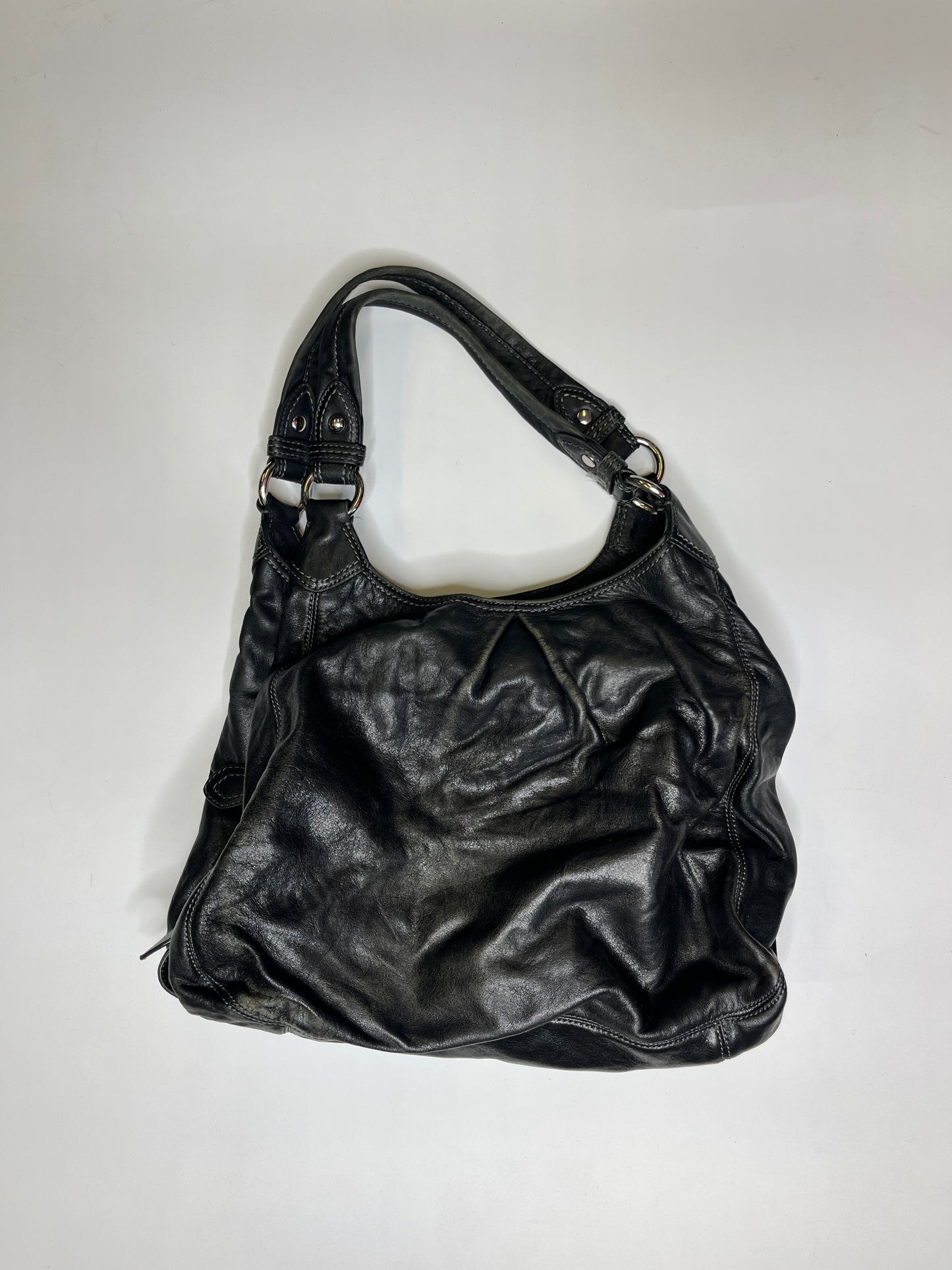 BLACK LEATHER COACH PURSE