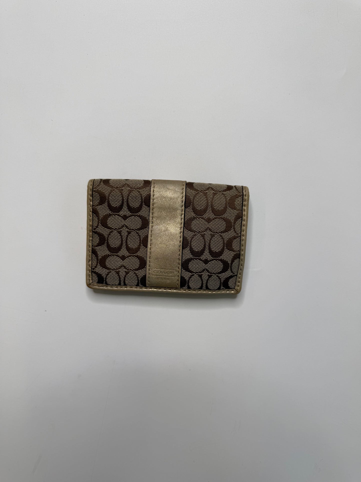 COACH VINTAGE SIGNATURE CANVAS CARD CASE