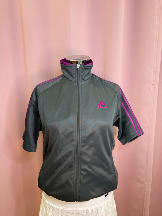 ADIDAS SHORTSLEEVE ZIPPER 2000s (M)