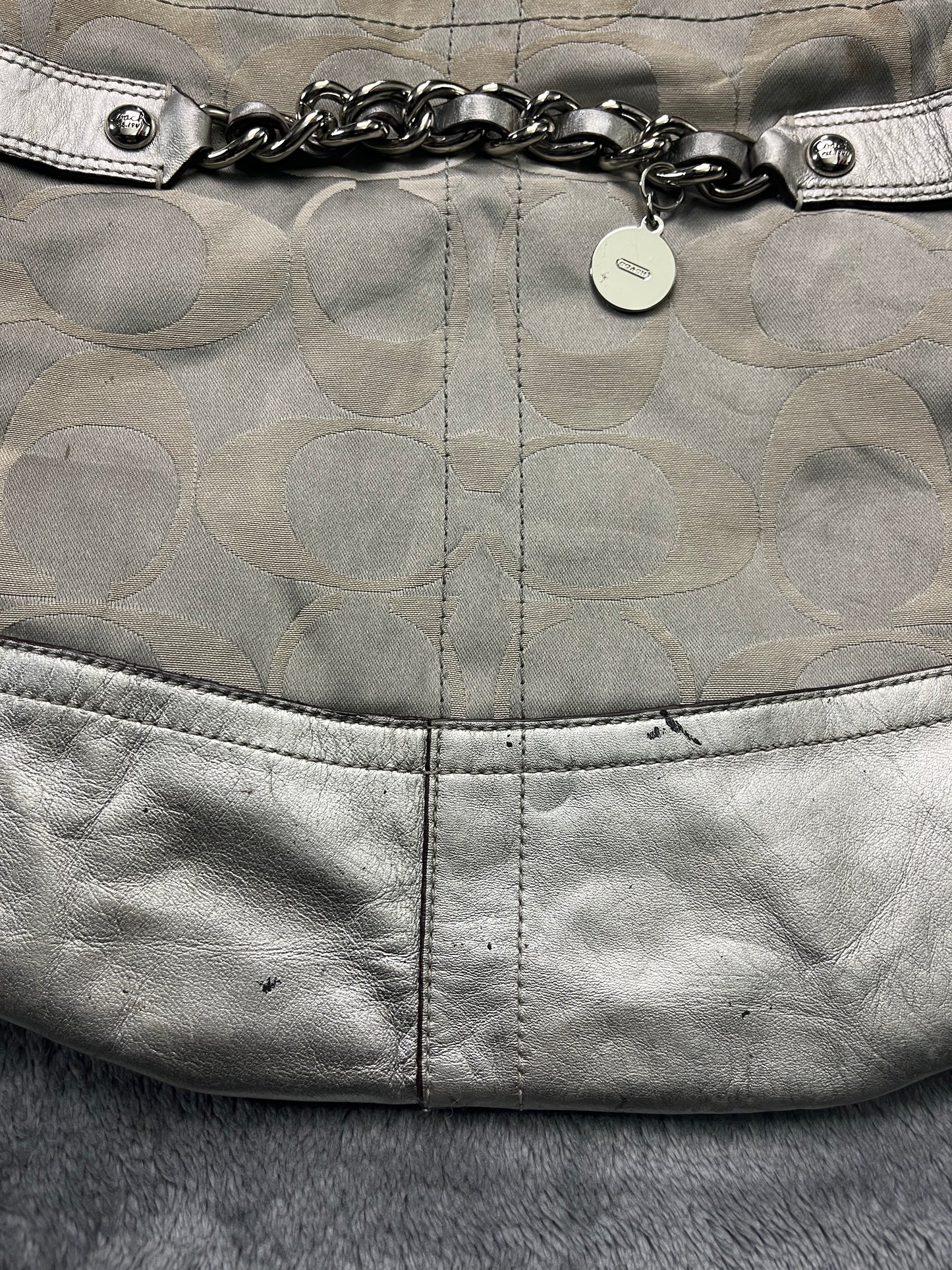 COACH BAG SILVER