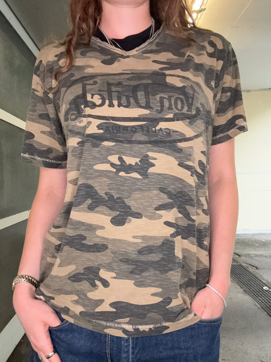 VINTAGE VON DUTCH CAMO SHIRT (XL/L)