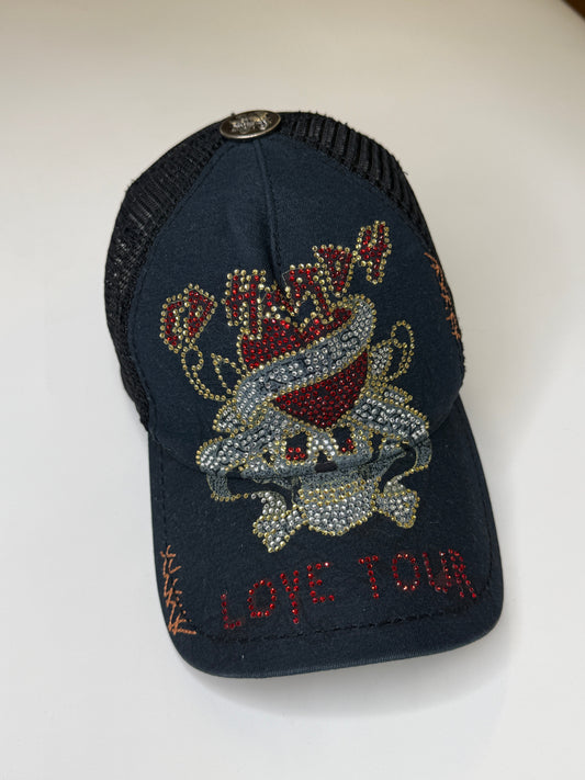 ED HARDY VINTAGE RHINESTONE SKULL CAP
