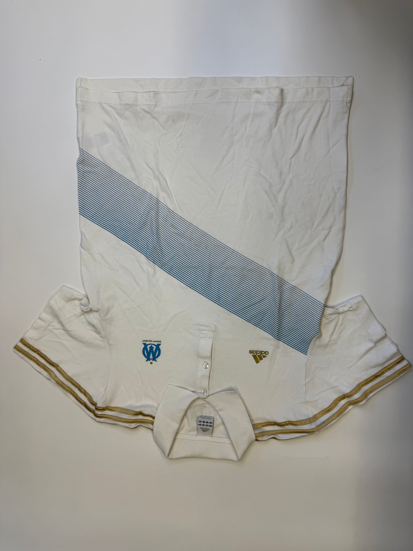 VINTAGE ADIDAS OLYMPIQUE MARSEILLE POLO (L)
