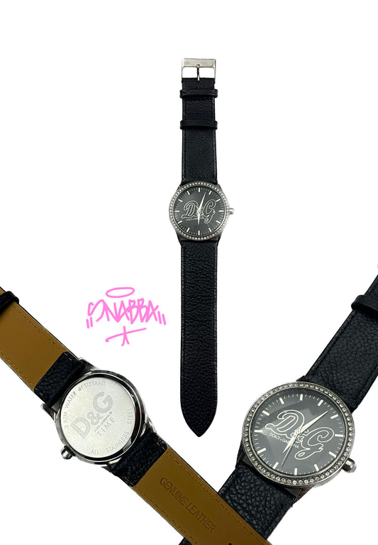 D&G WATCH REAL LEATHER