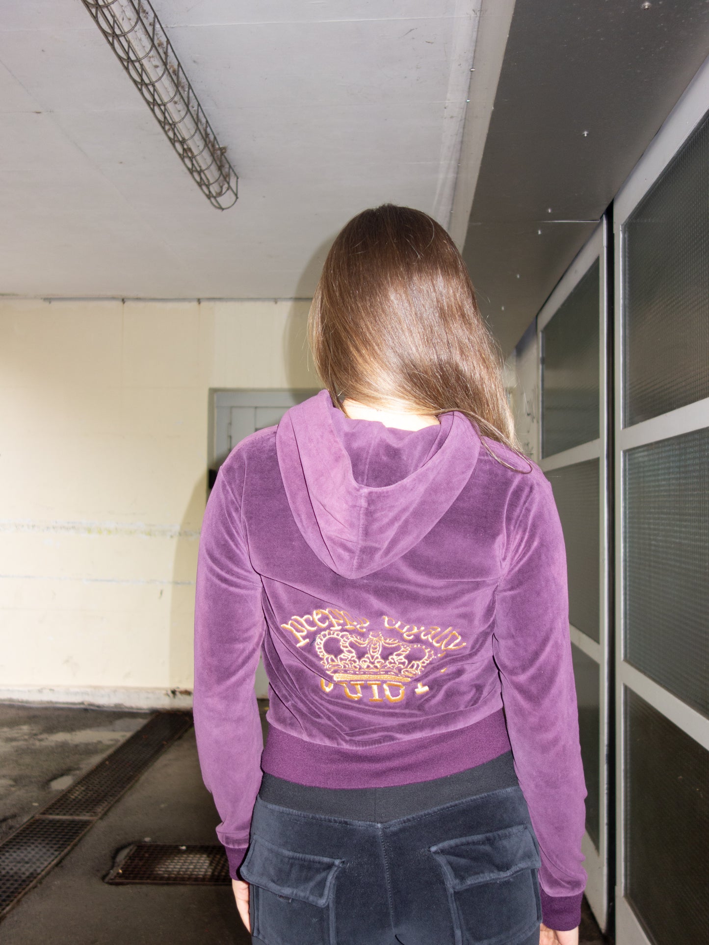 JUICY COUTURE ZIPPER PURPLE (L)