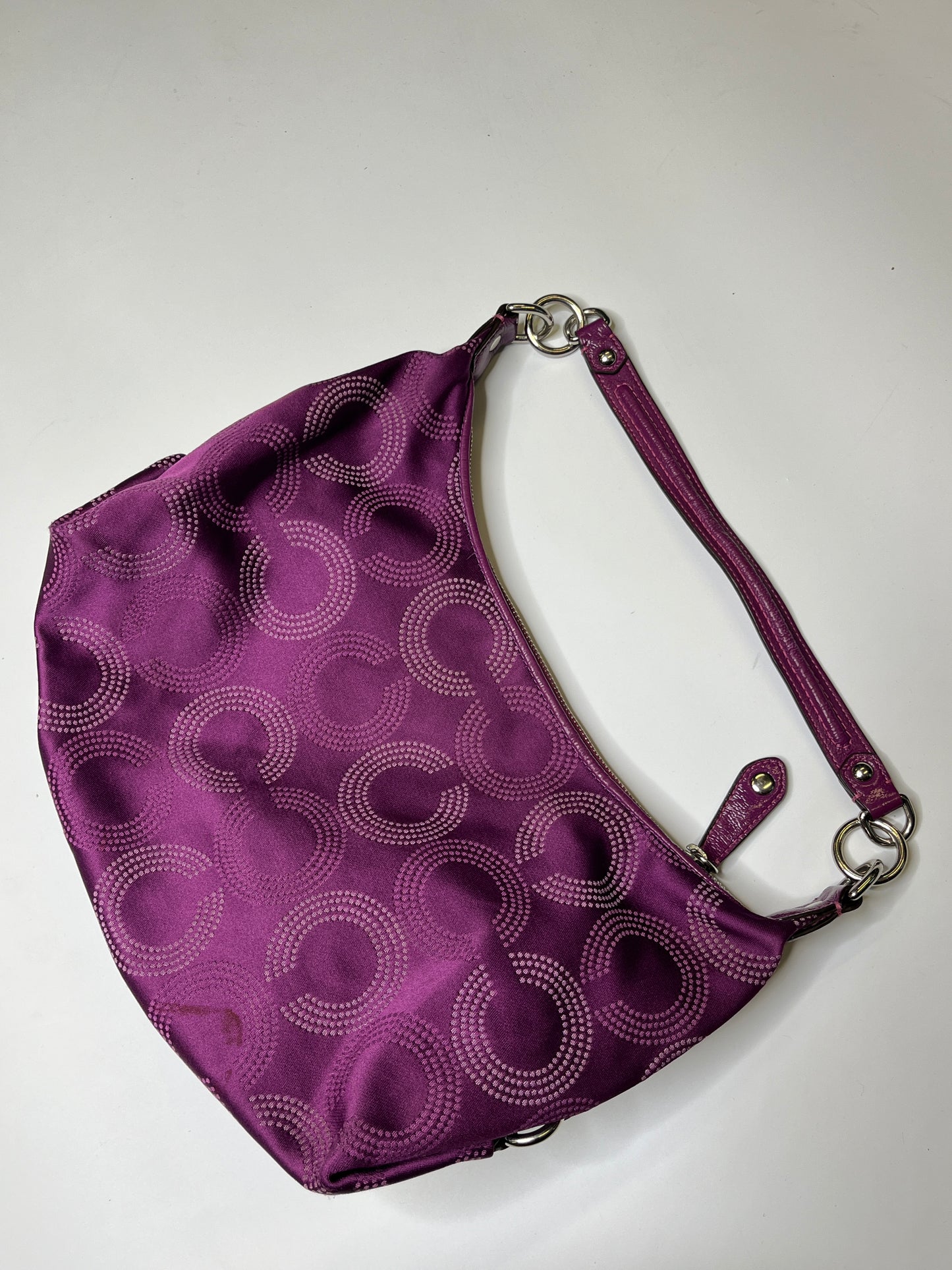 PURPLE COACH PURSE