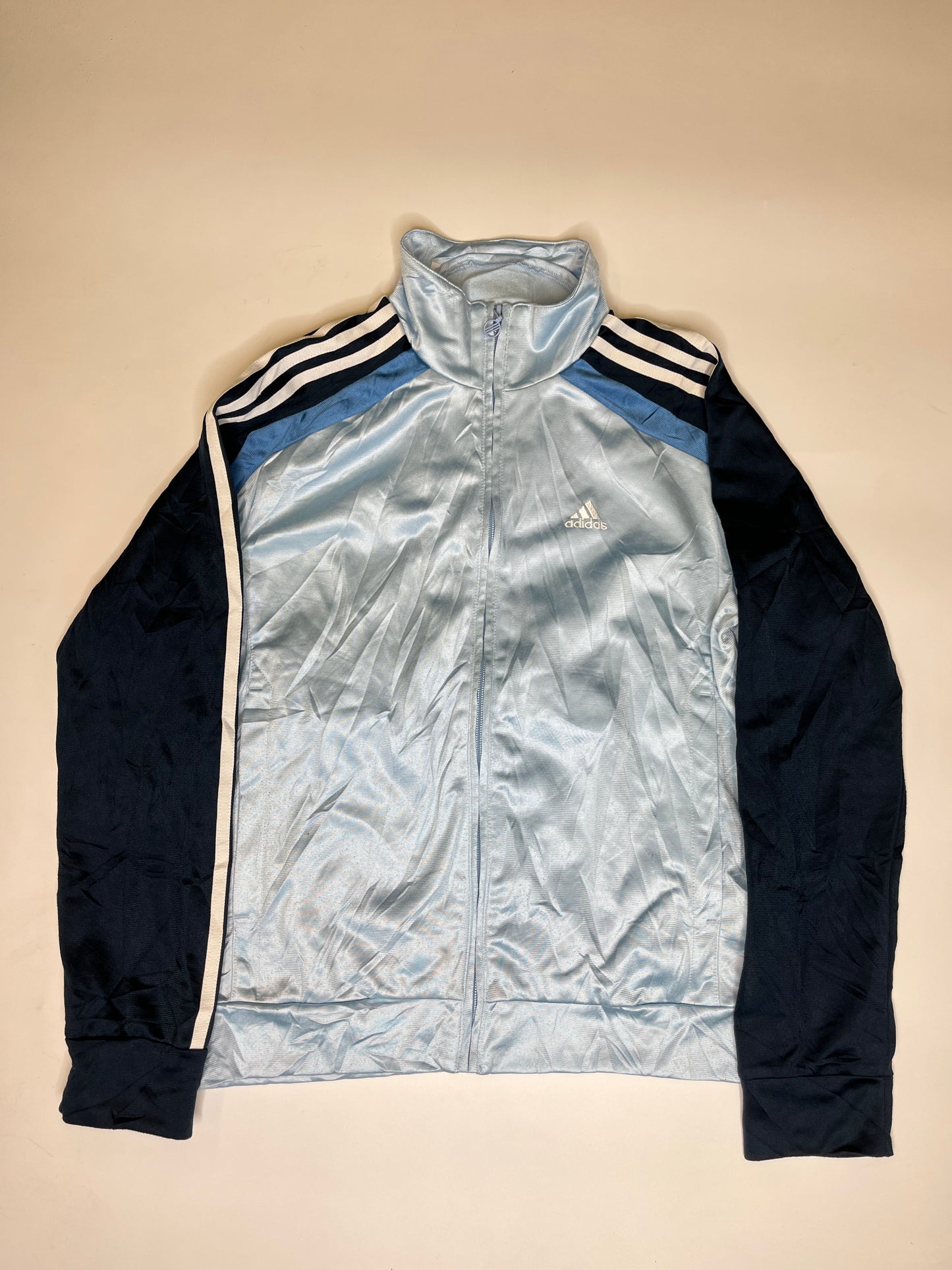 VINTAGE 2000s BLUE ADIDAS ZIPPER (~S)
