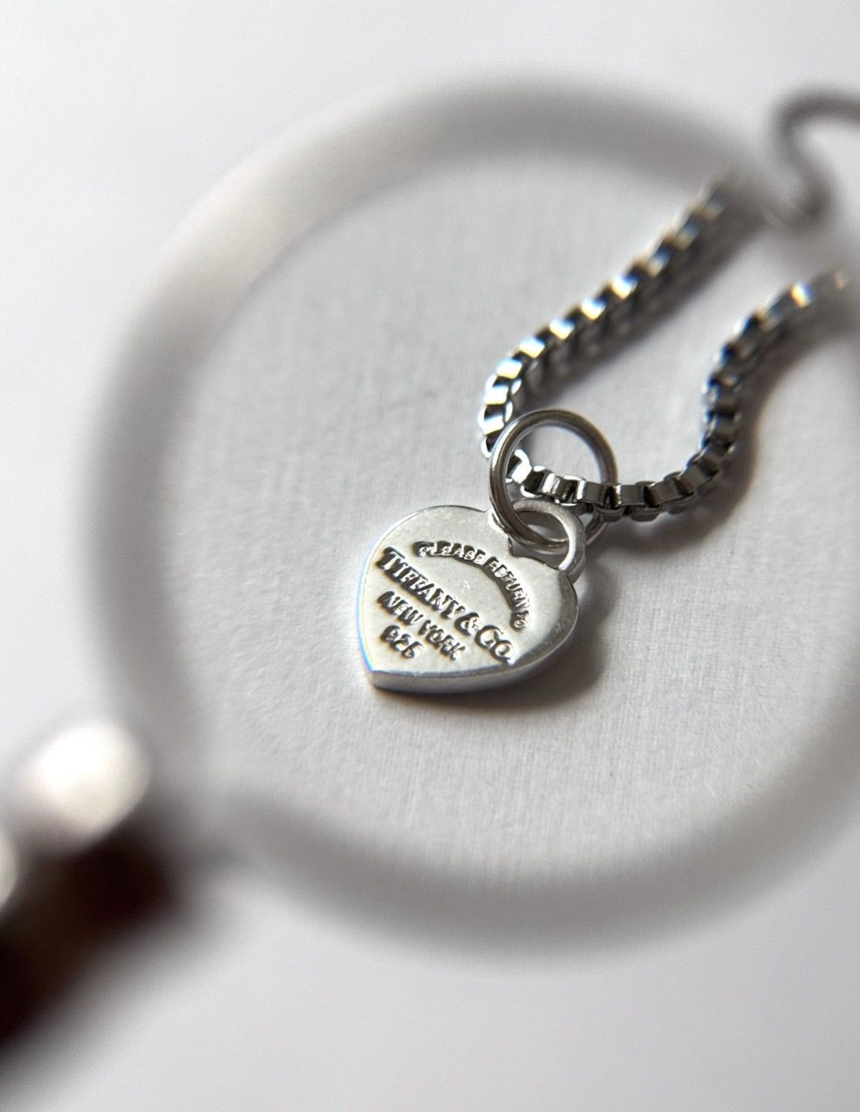 TIFFANY & CO HEART TAG VINTAGE NECKLACE