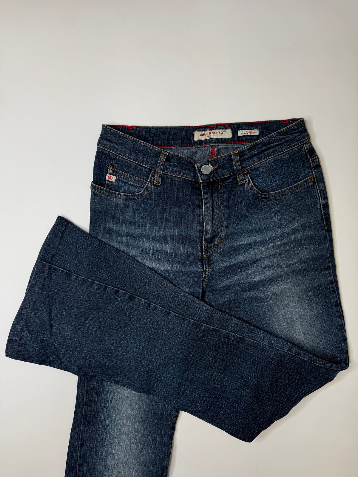 MISS SIXTY TOMMY STYLE FLARED JEANS – DARK WASH (27, ~S)
