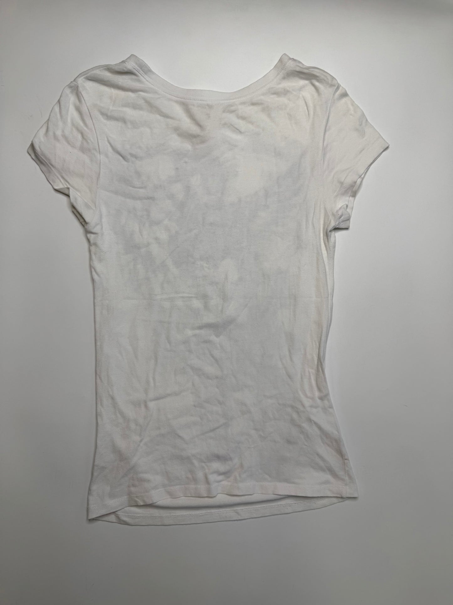 VINTAGE TATTOO ART RHINESTONE GRAPHIC T-SHIRT (S-M)