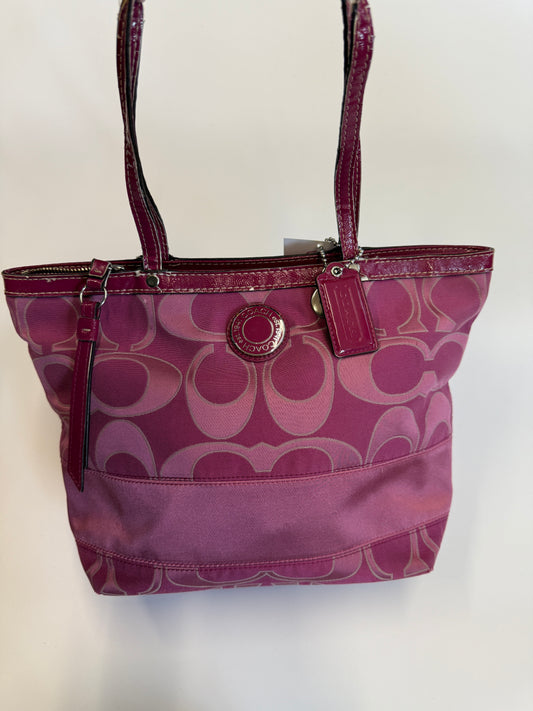COACH PURSE MONOGRAM PINK