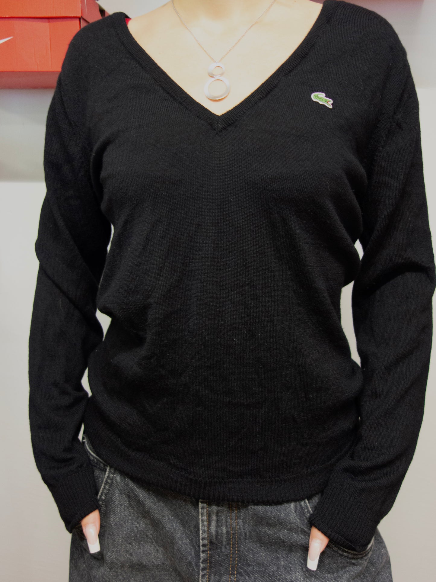 LACOSTE WOOL SWEATER (42,~S-M)