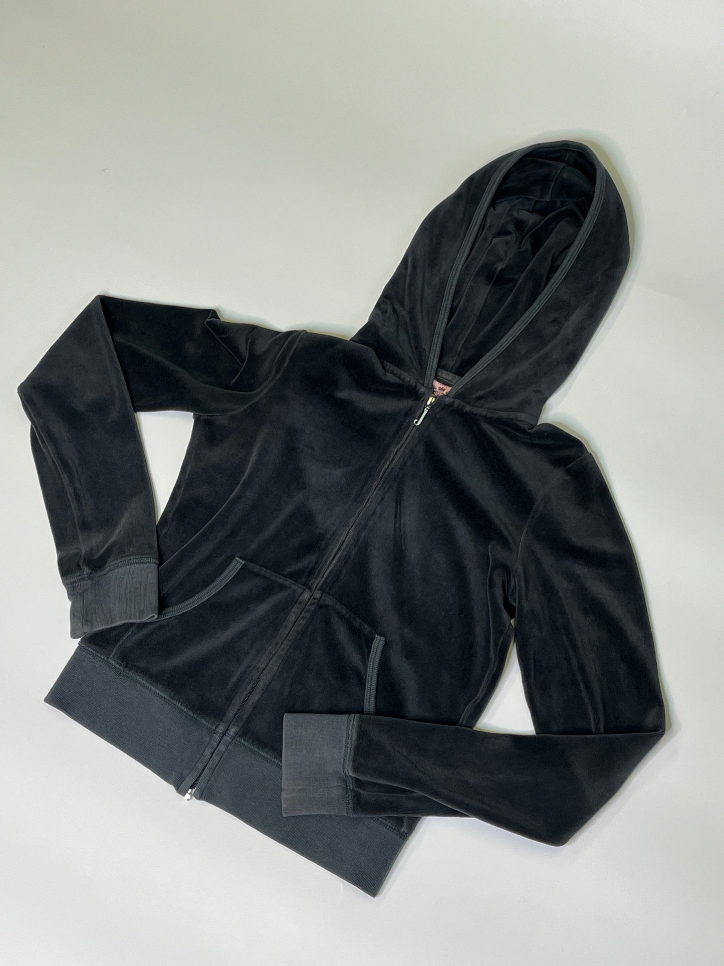 JUICY COUTURE ZIPPER DARK GREY 2000s (S)
