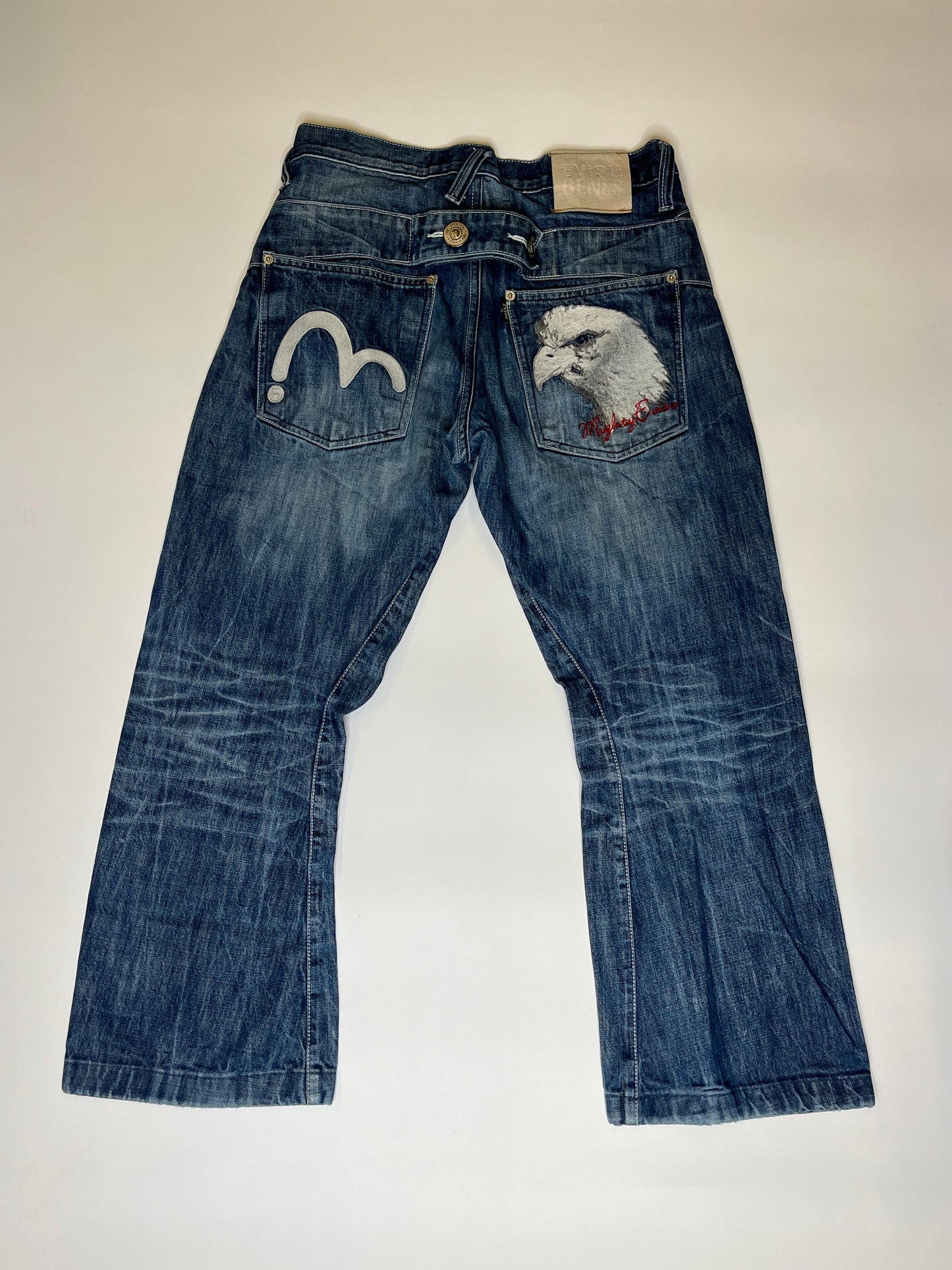 EVISU STRAIGHT LEG JEANS (30)