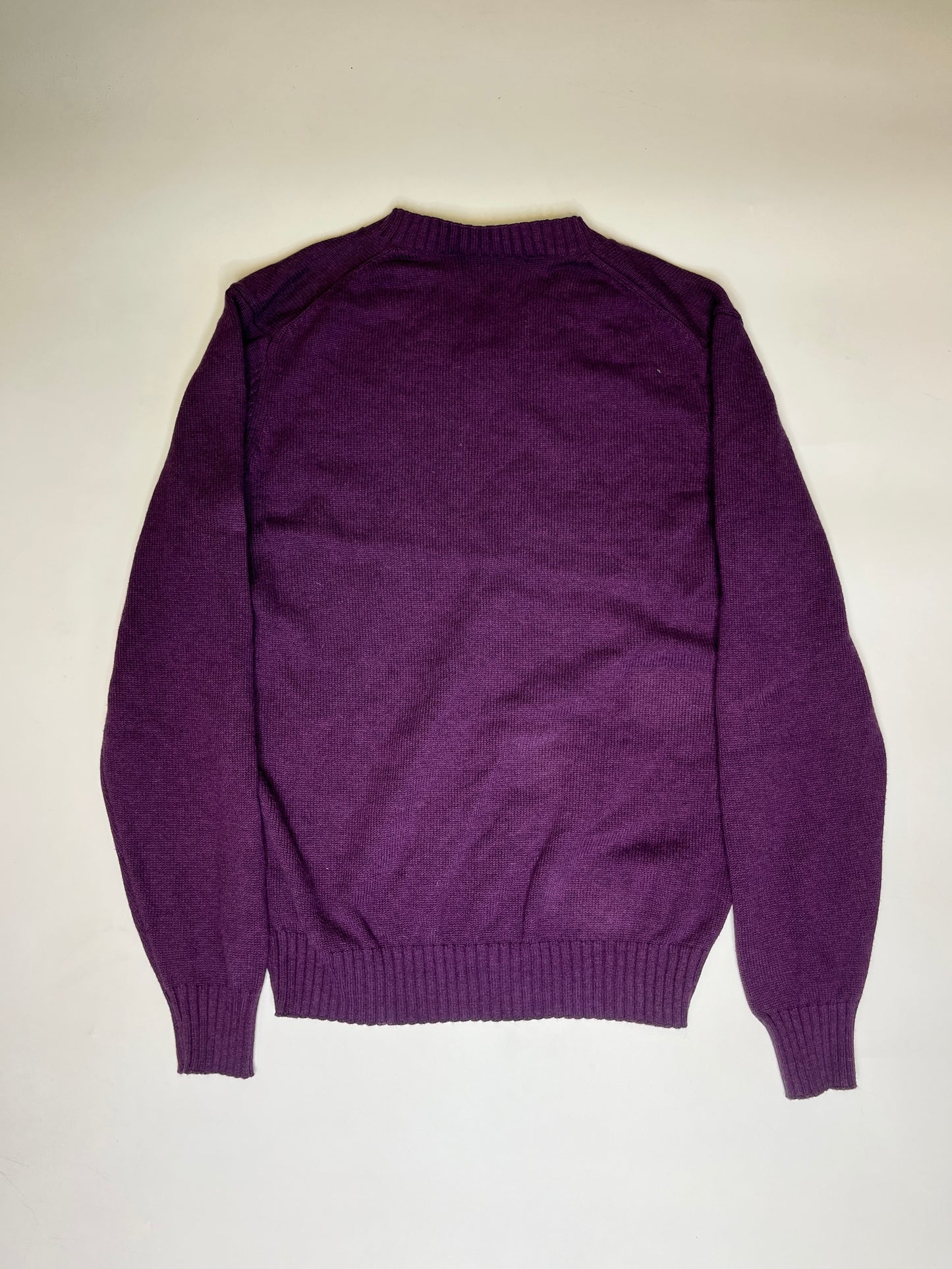 PURPLE LACOSTE KNIT SWEATER (~M)