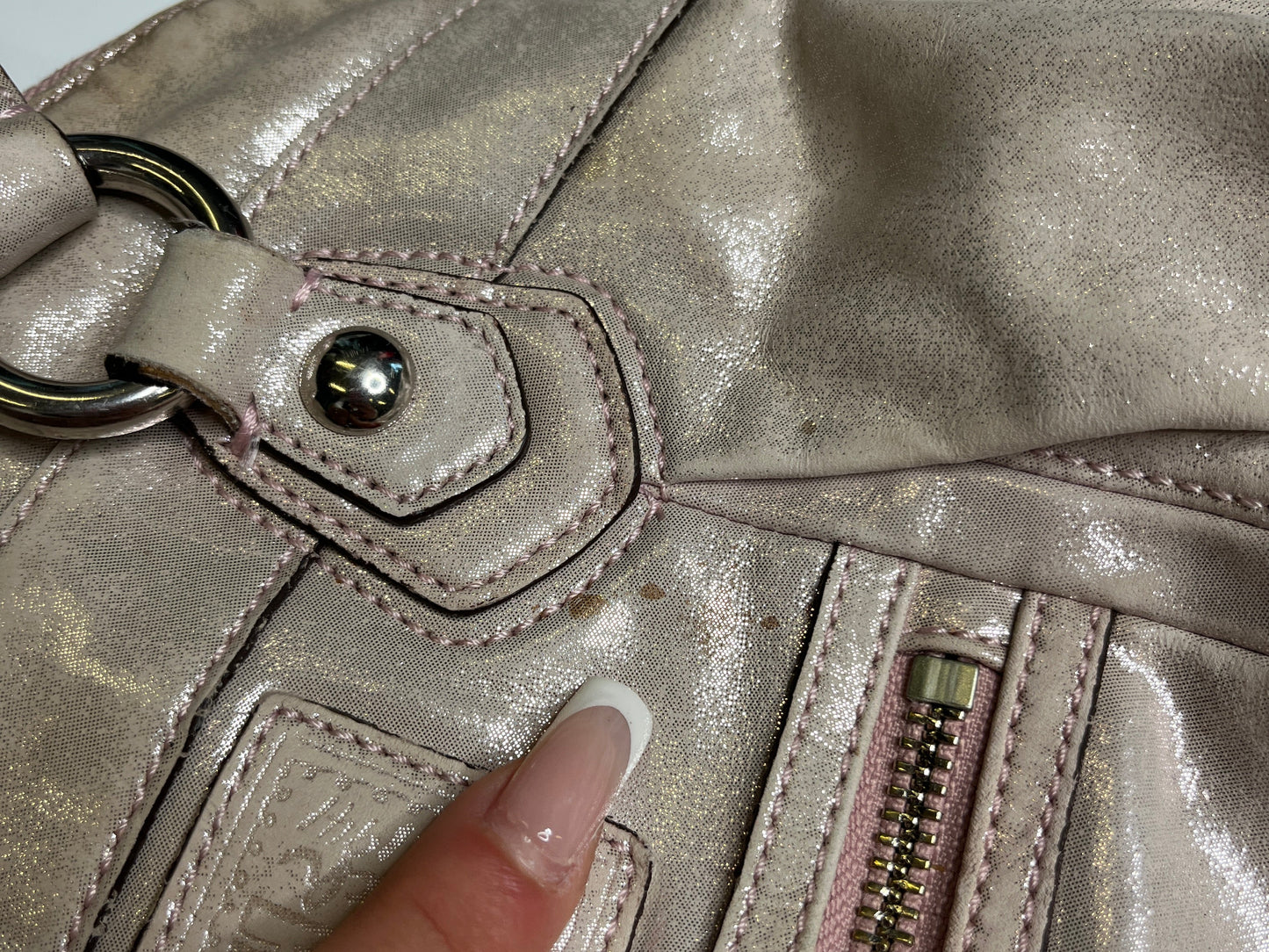 SHINY COACH PURSE