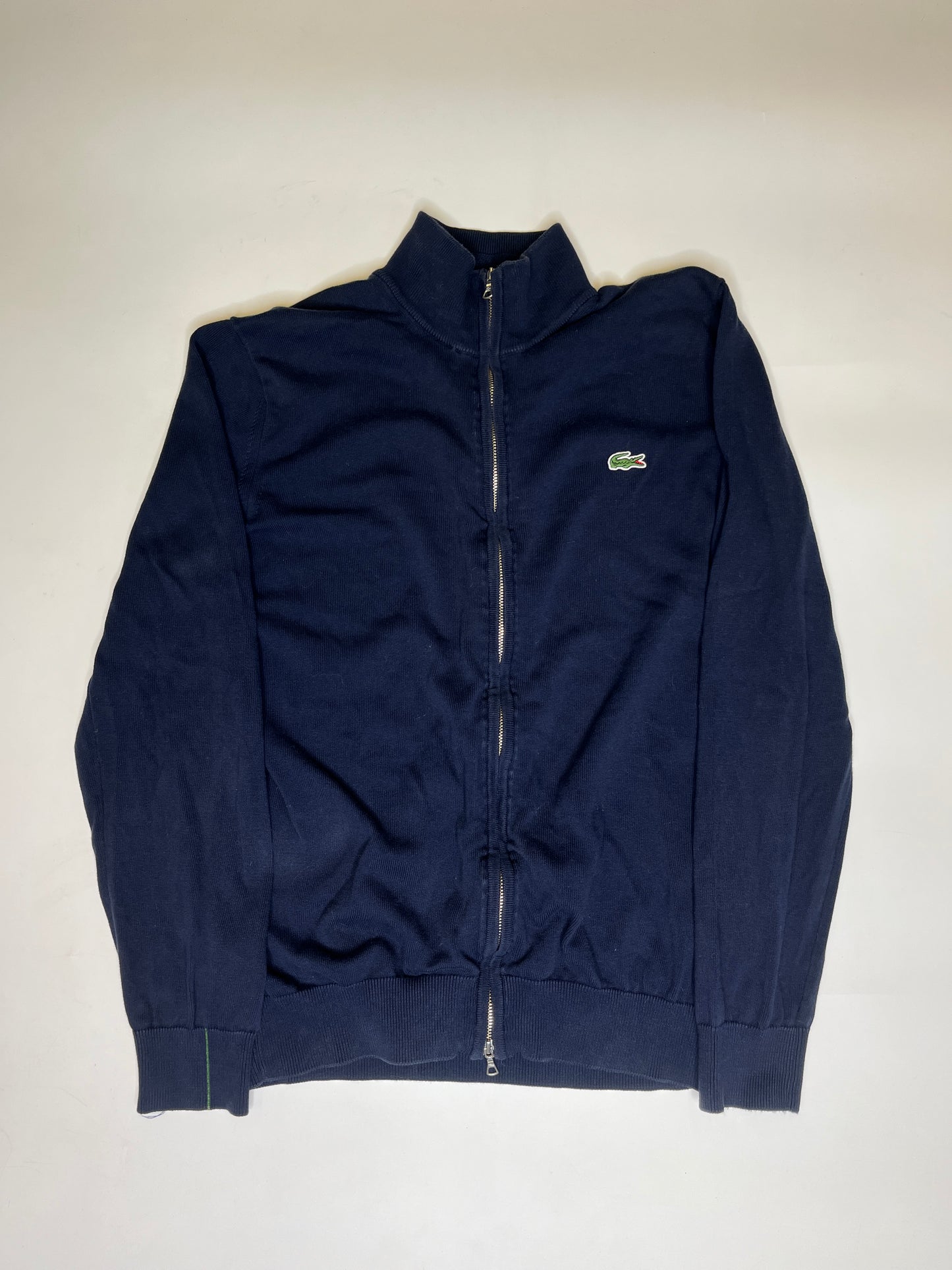 LACOSTE COTTON ZIPPER BLUE (M)