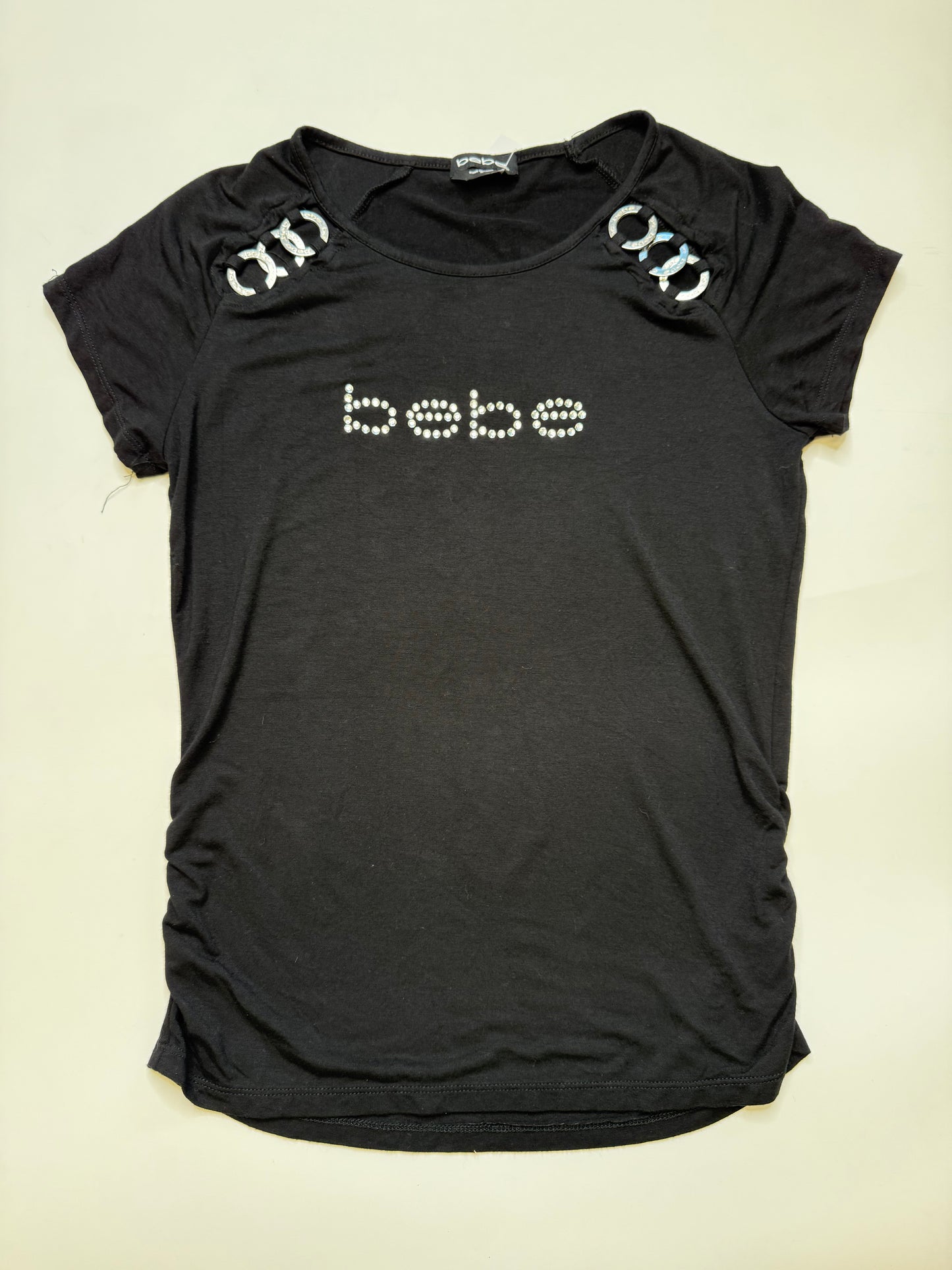 VINTAGE BEBE SHIRT IN BLACK (M)