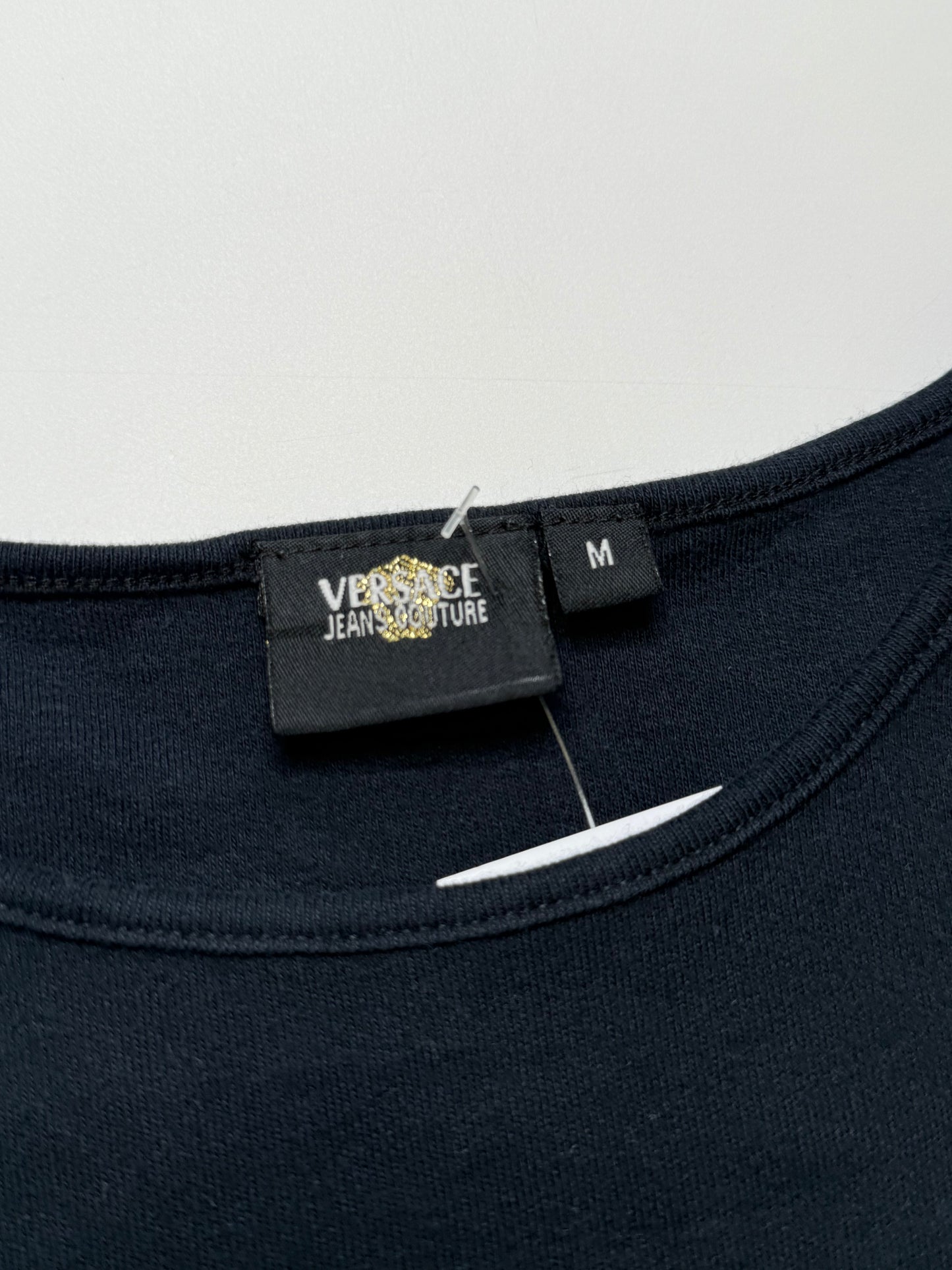 VINTAGE VERSACE RHINESTONE SHIRT (M)
