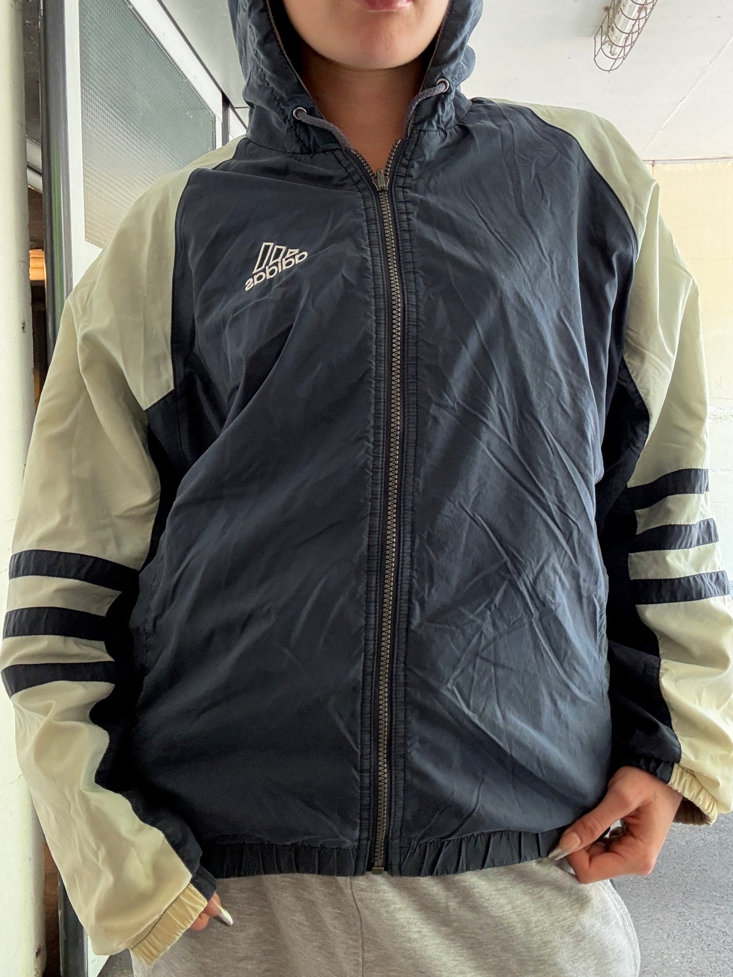 RARE 2000s VINTAGE REVERSIBLE ADIDAS JACKET (~M-L)
