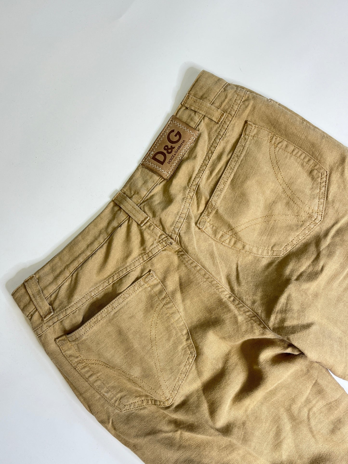 D&G FLARED JEANS SAND (S-M)