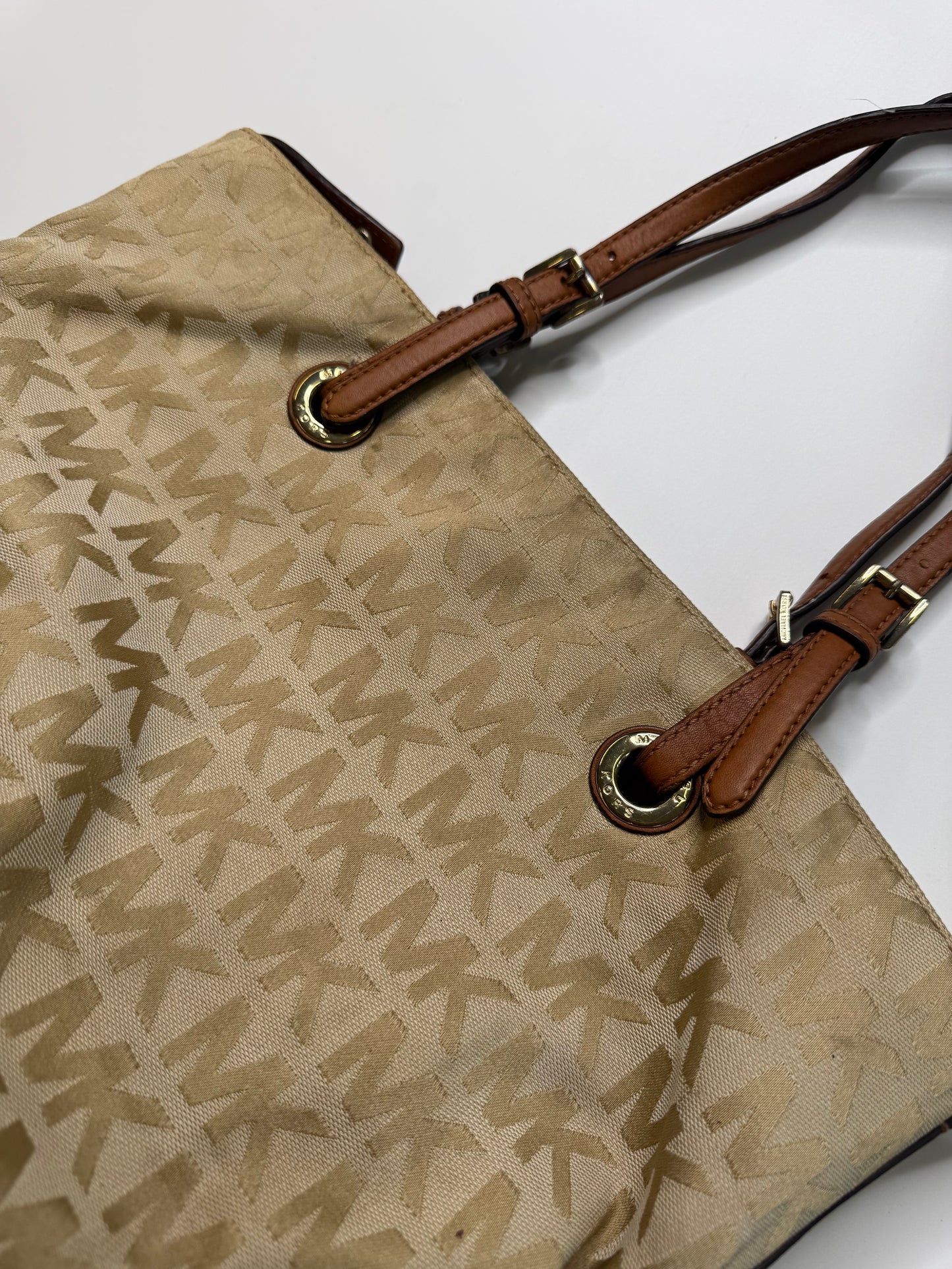 MICHAEL KORS VINTAGE MONOGRAM TOTE BAG