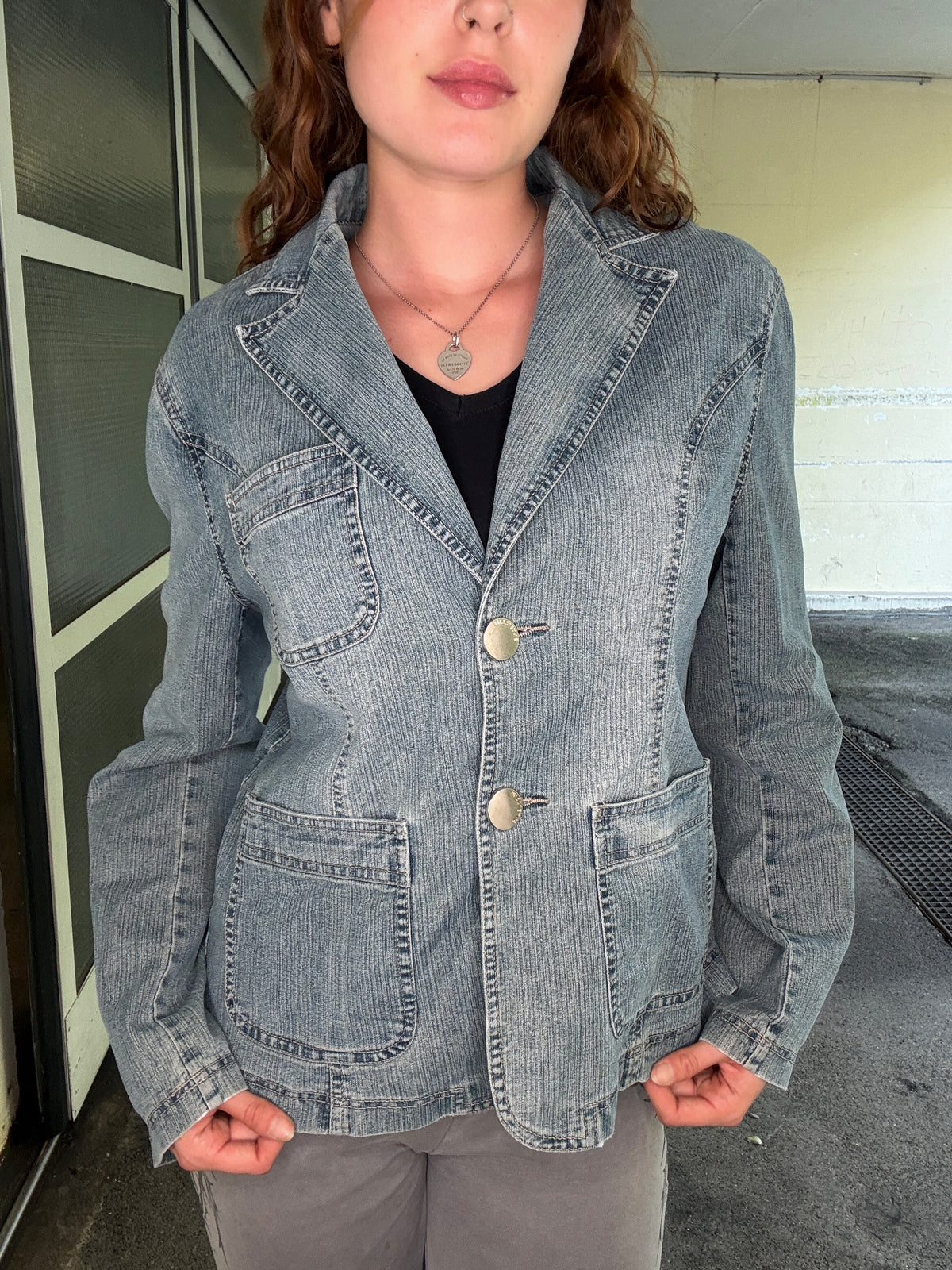 VEIRJEN DENIM BLAZER – LIGHT BLUE (XL)