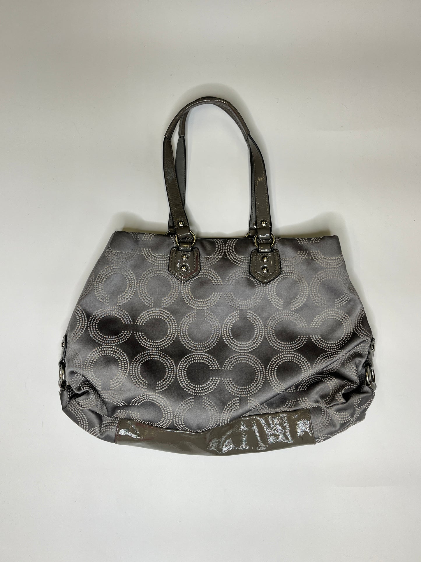 COACH MONOGRAM PURSE KHAKI/GREY