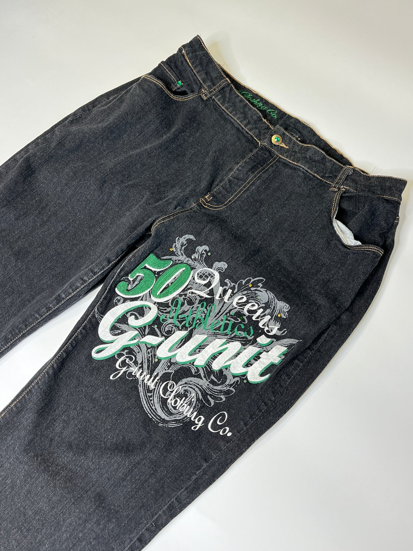 RARE VINTAGE G-UNIT HIP-HOP BAGGY JEANS (~L)