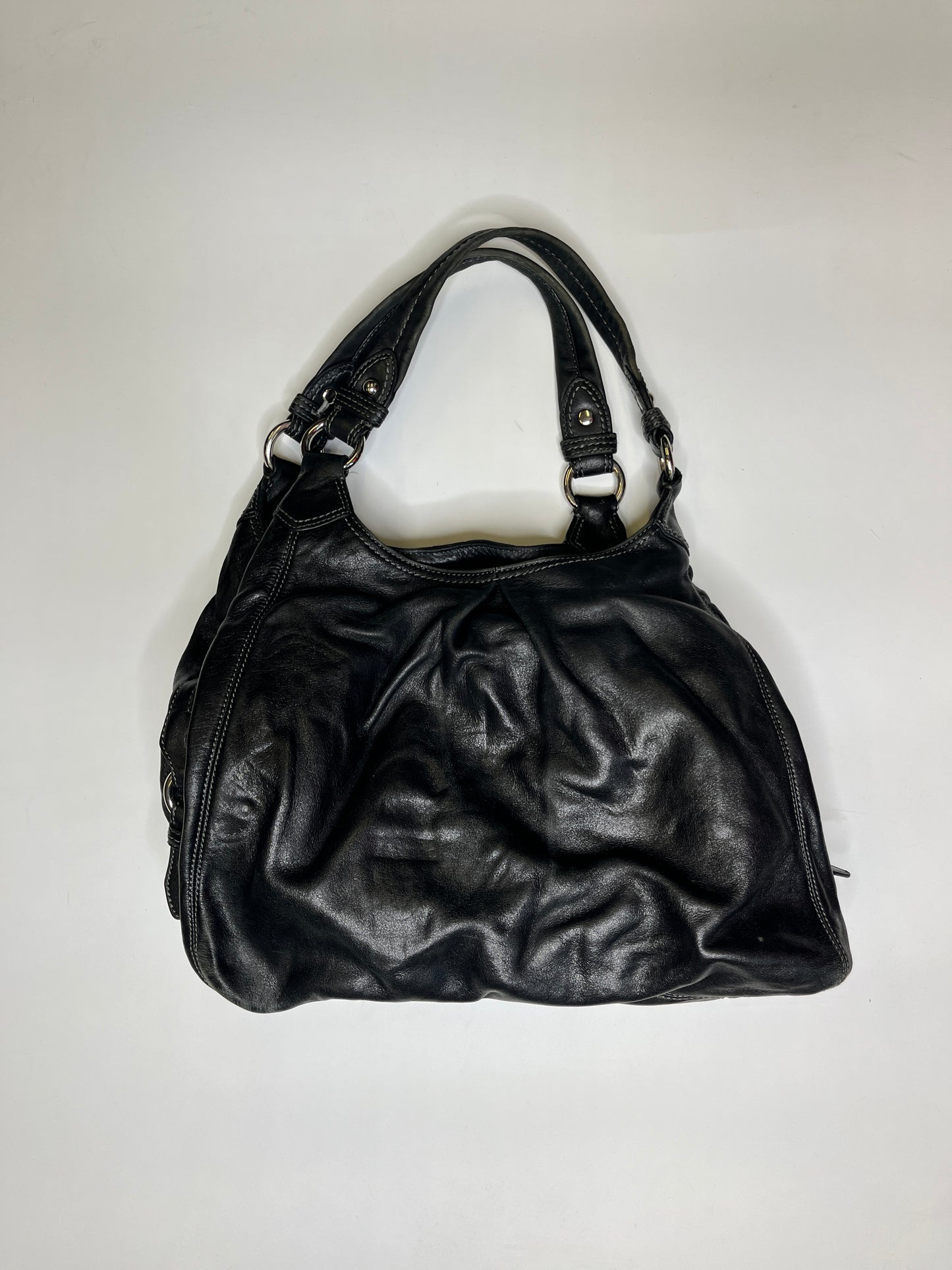 BLACK LEATHER COACH PURSE