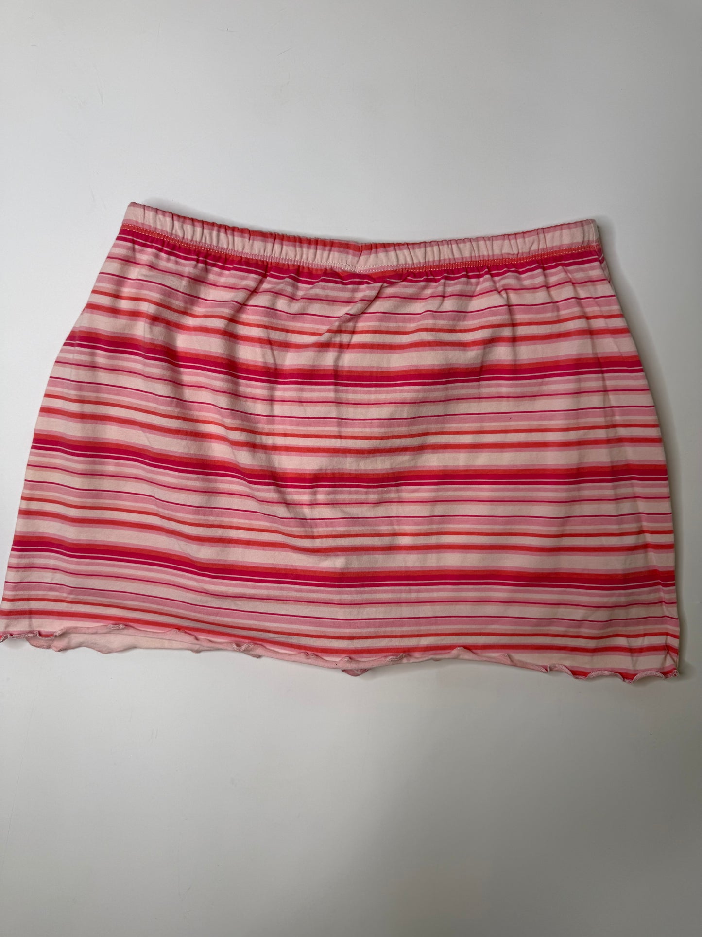 PLAYBOY STRIPED MINI SKIRT PINK (M)