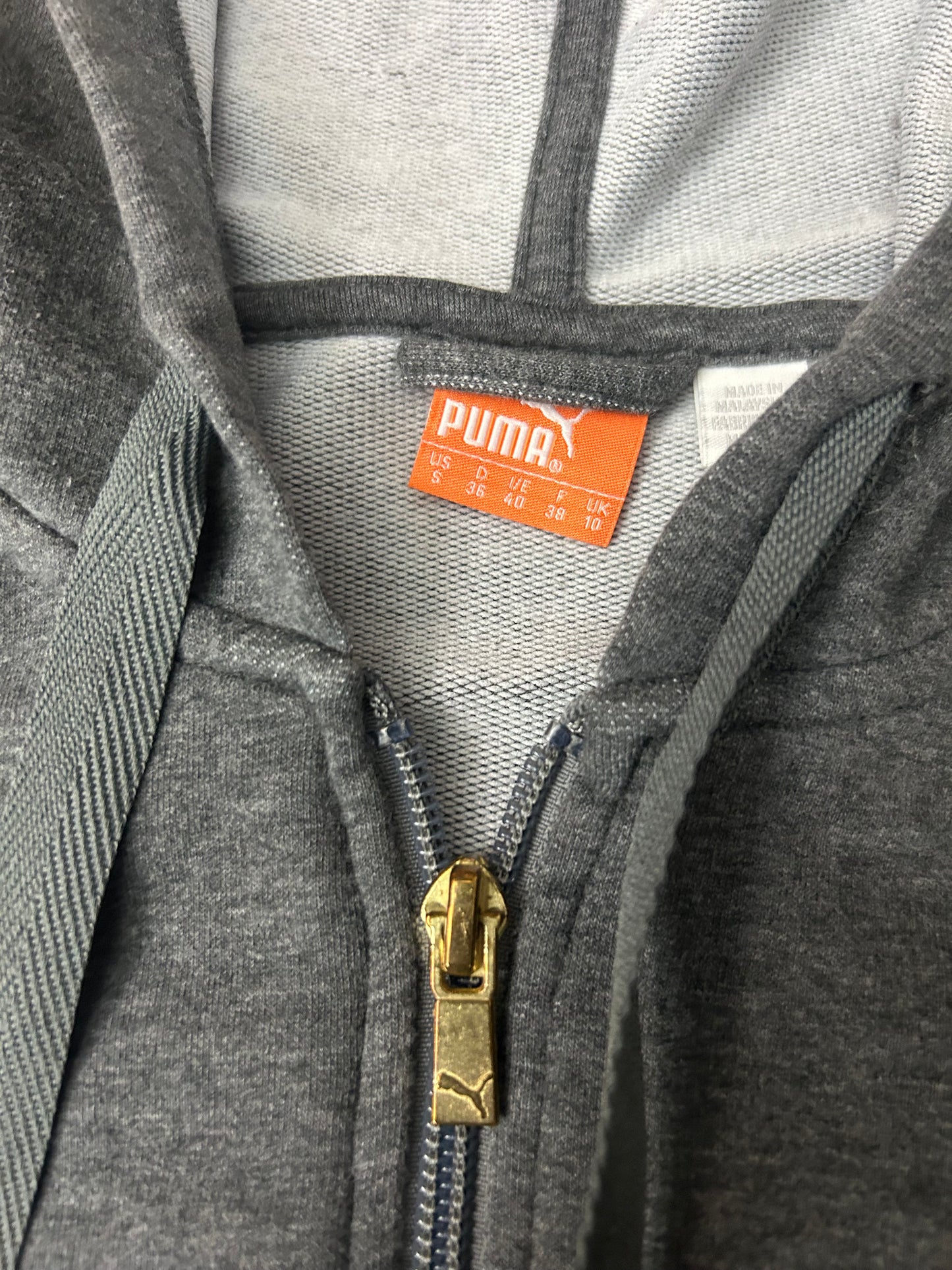 PUMA ZIPPER GREY-GOLD (S, 36)