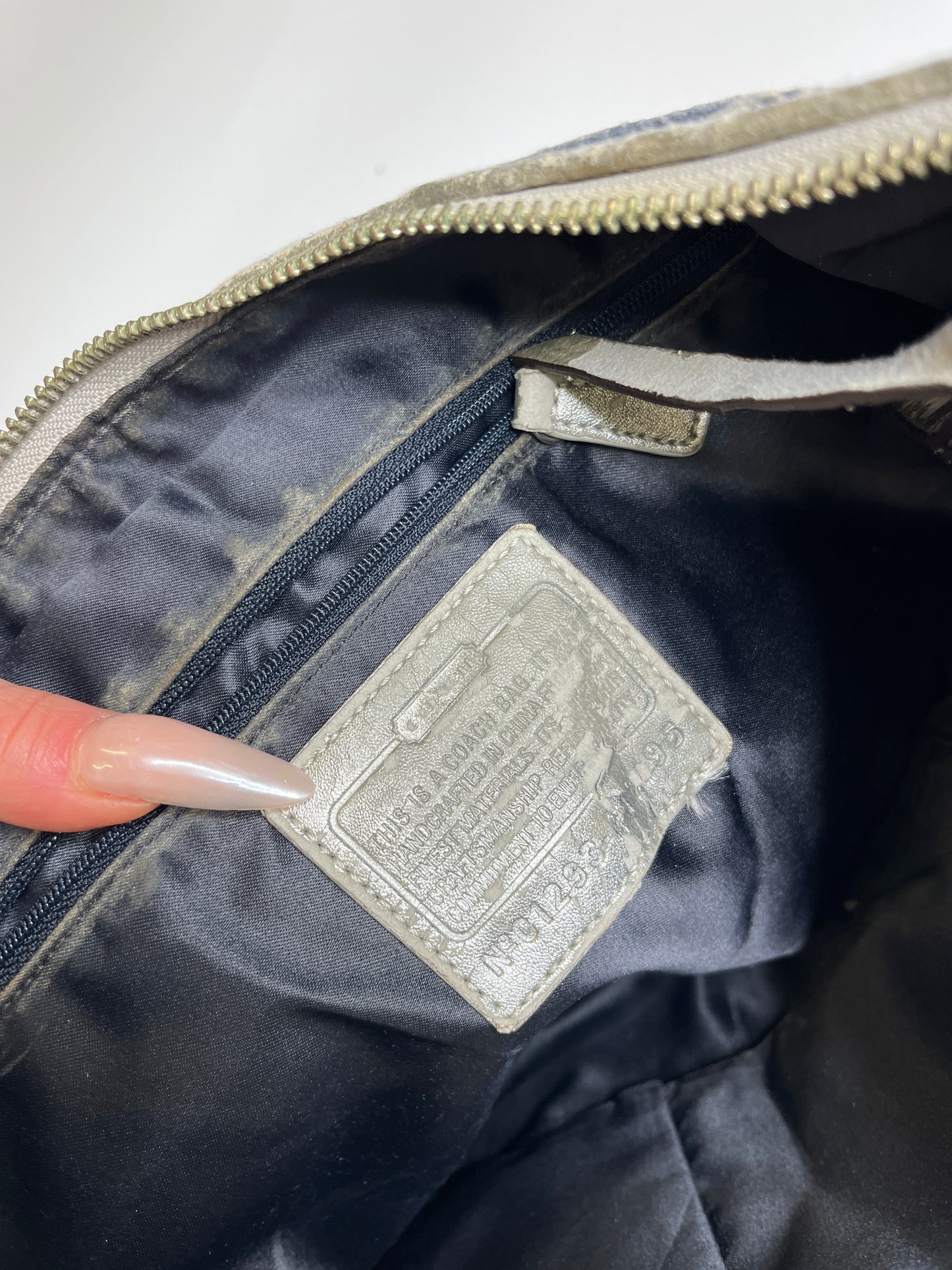 COACH MONOGRAM PURSE JEANS PATCHWORK