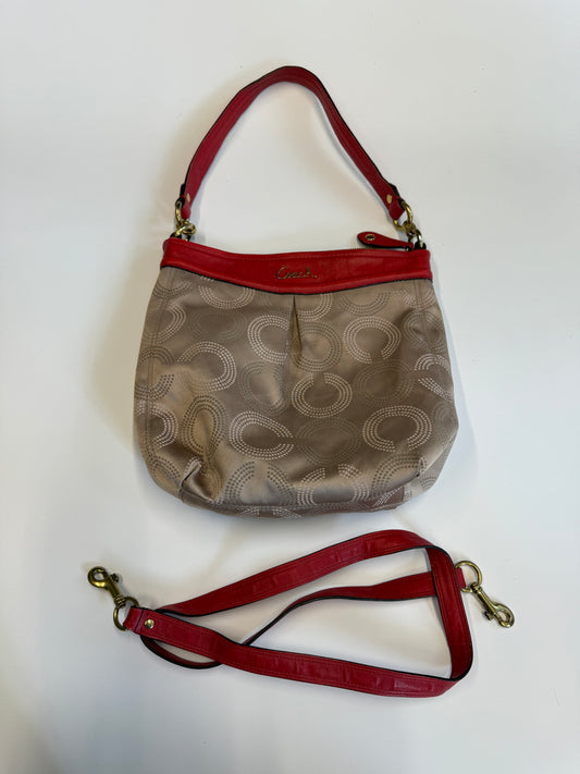 COACH MONOGRAM PURSE RED