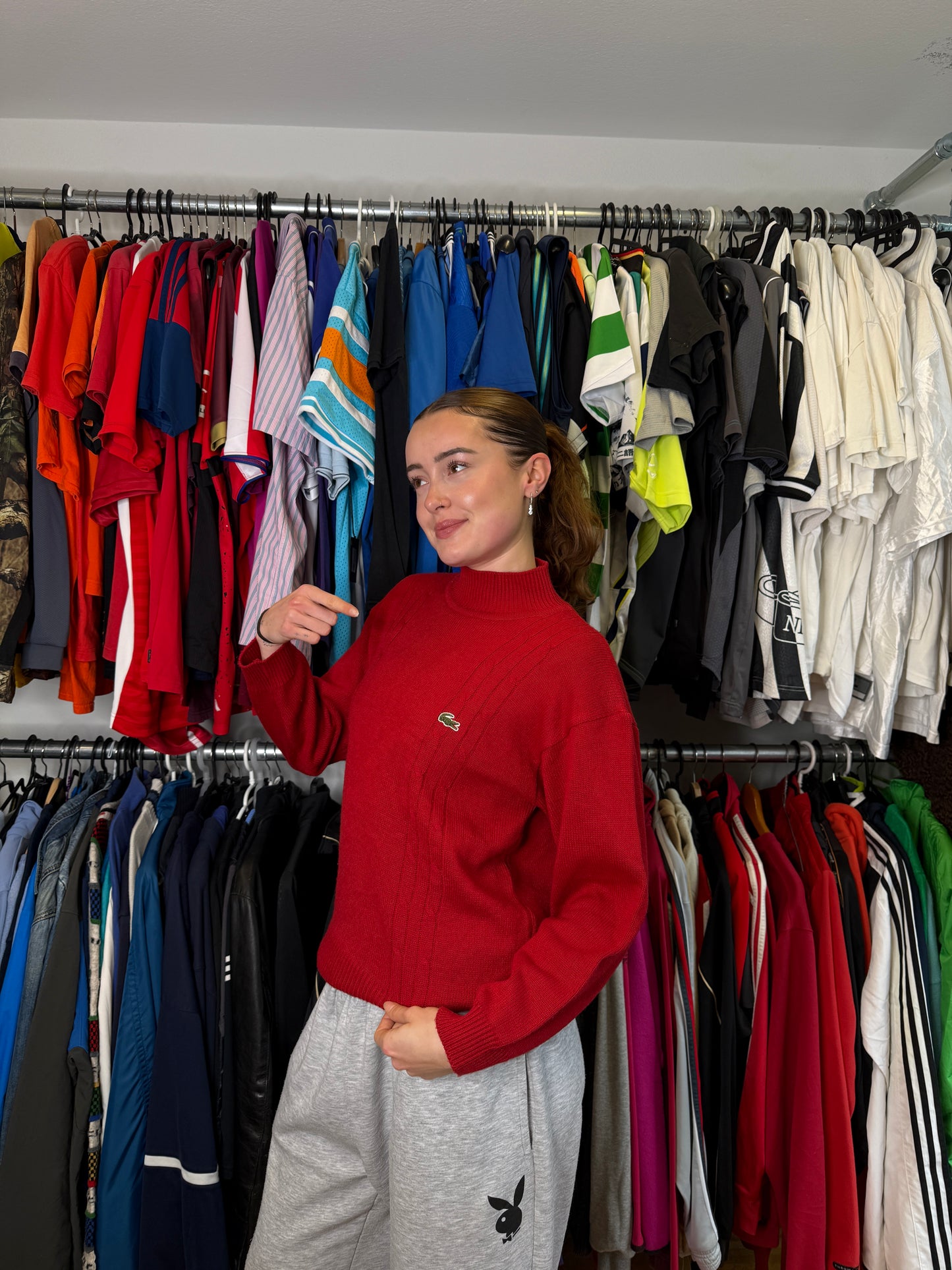 LACOSTE KNIT SWEATER (~M)