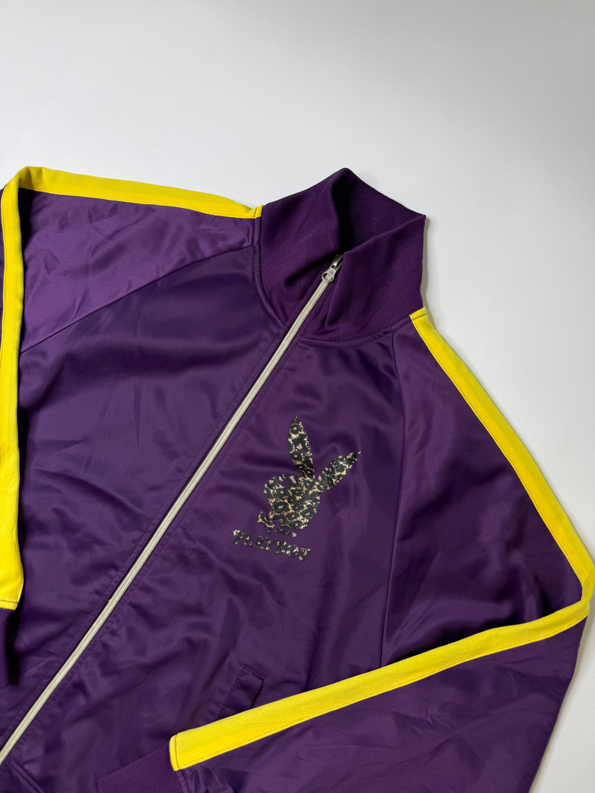 PLAYBOY LEOPARD BUNNY TRACK JACKET PURPLE (S)