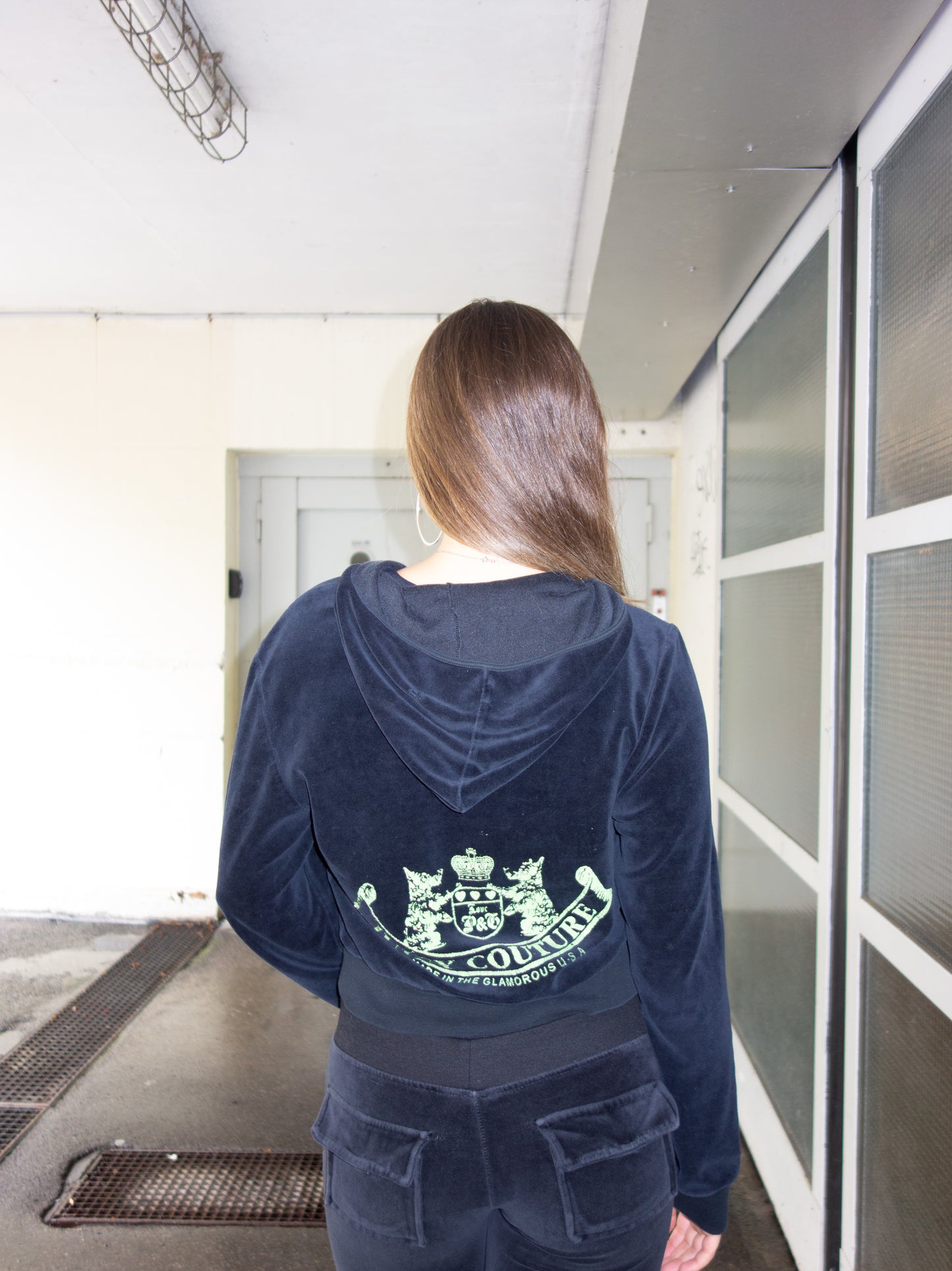 JUICY COUTURE ZIPPER BLACK  (S)